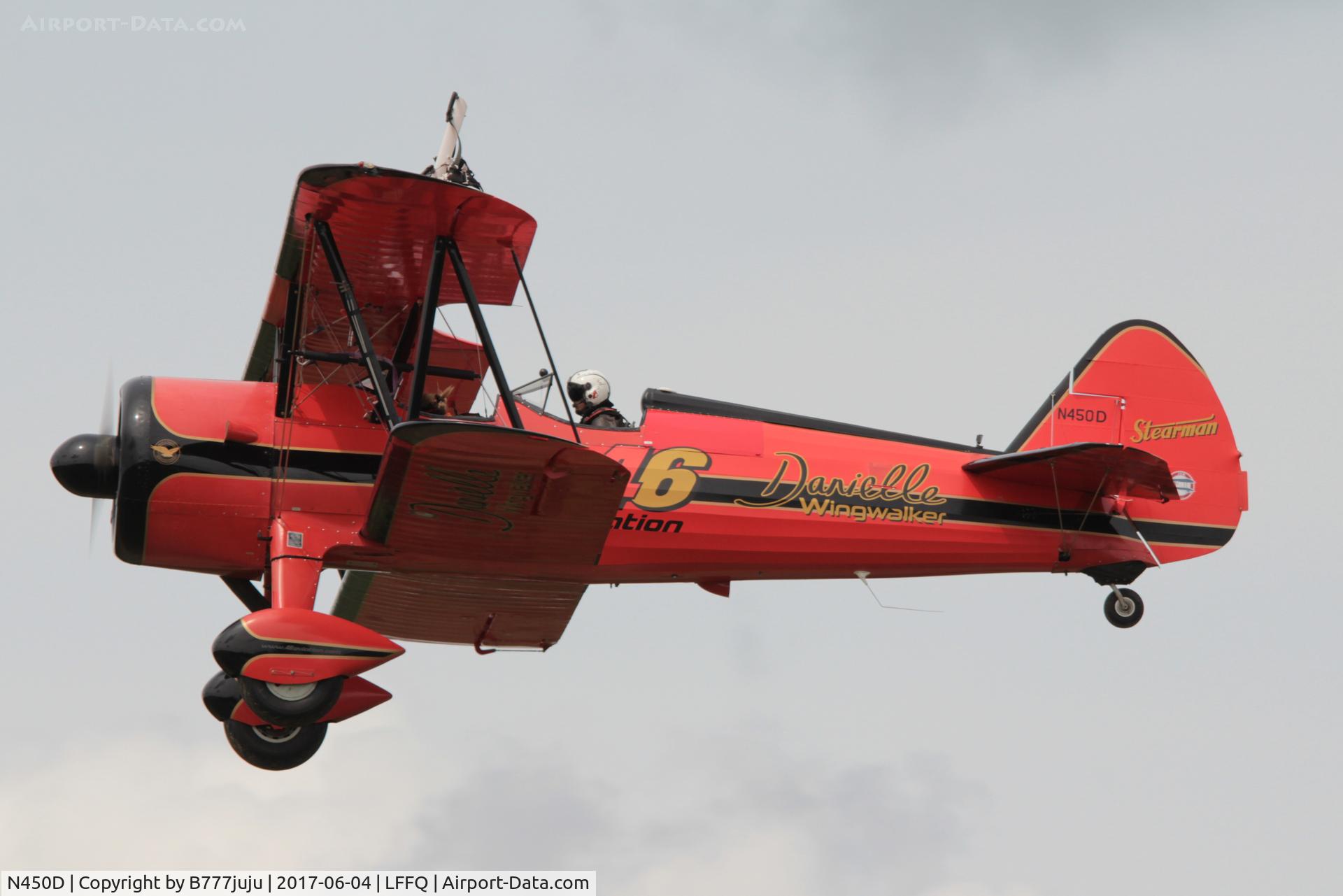 N450D, 1943 Boeing PT-13D Kaydet (E75) C/N 75-5099, Danielle Wingwalker