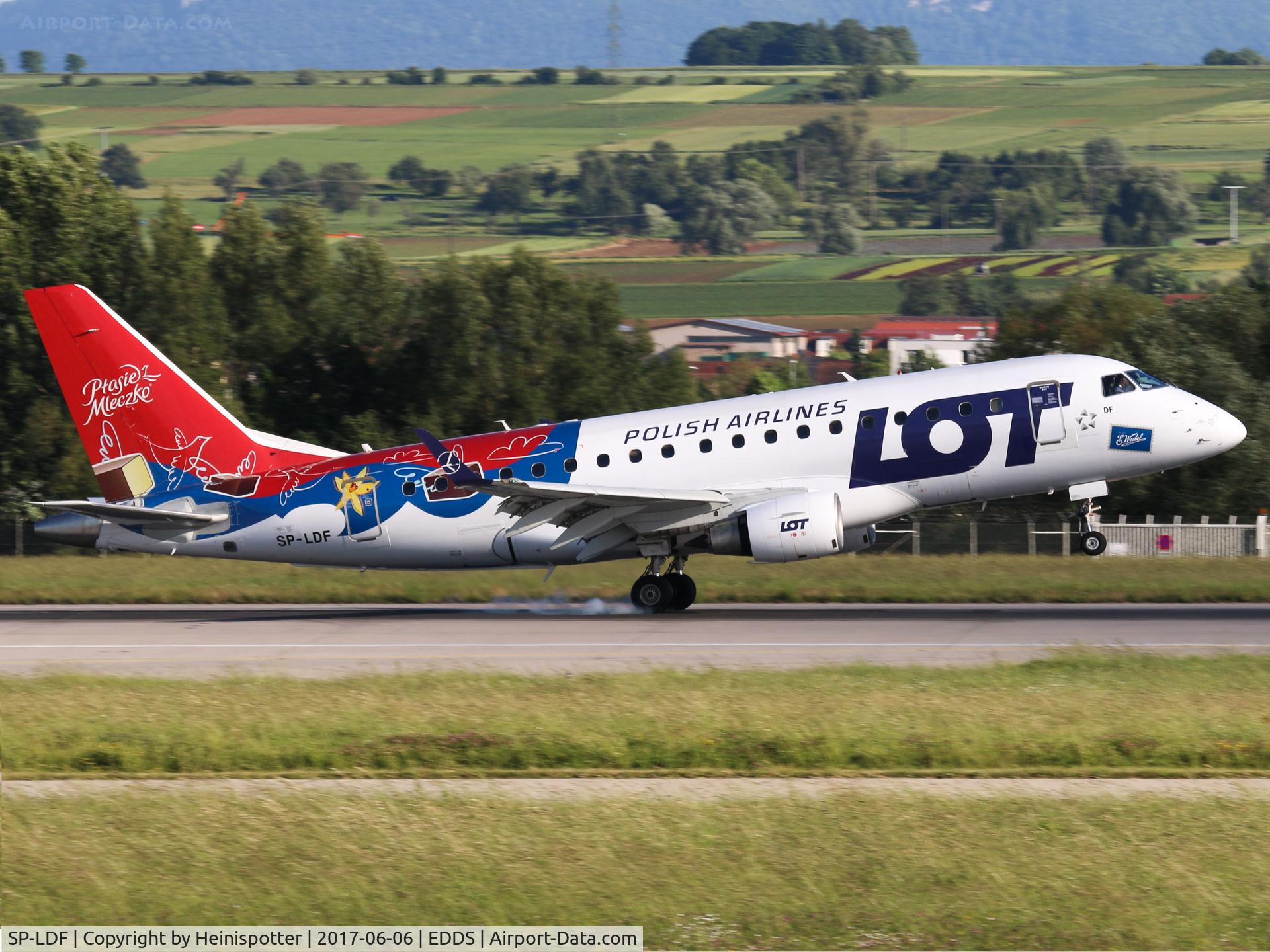 SP-LDF, 2004 Embraer 170ST (ERJ-170-100ST) C/N 17000035, SP-LDF at Stuttgart Airport.