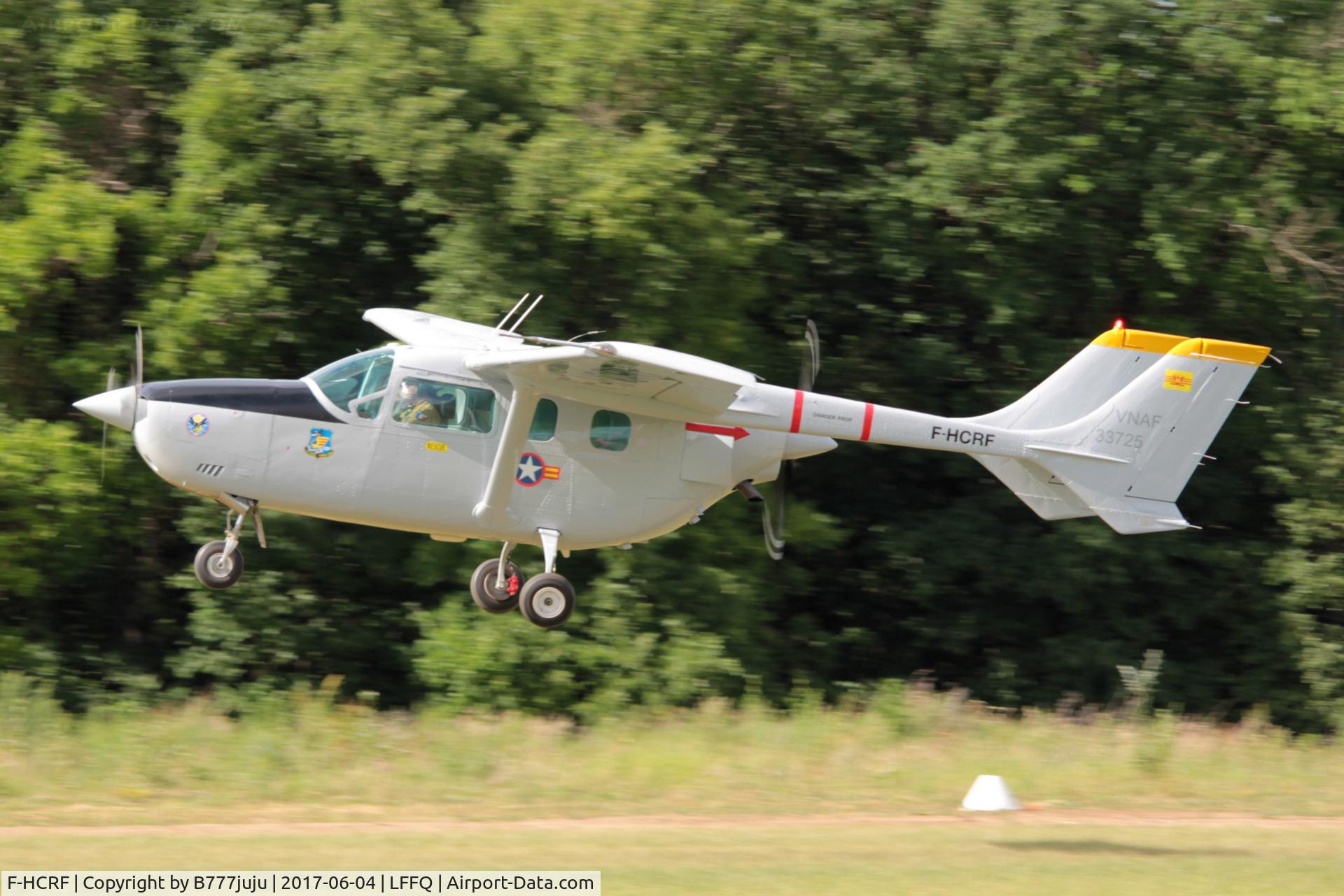F-HCRF, Reims Cessna F337G Super Skymaster C/N 0025, at Cerny