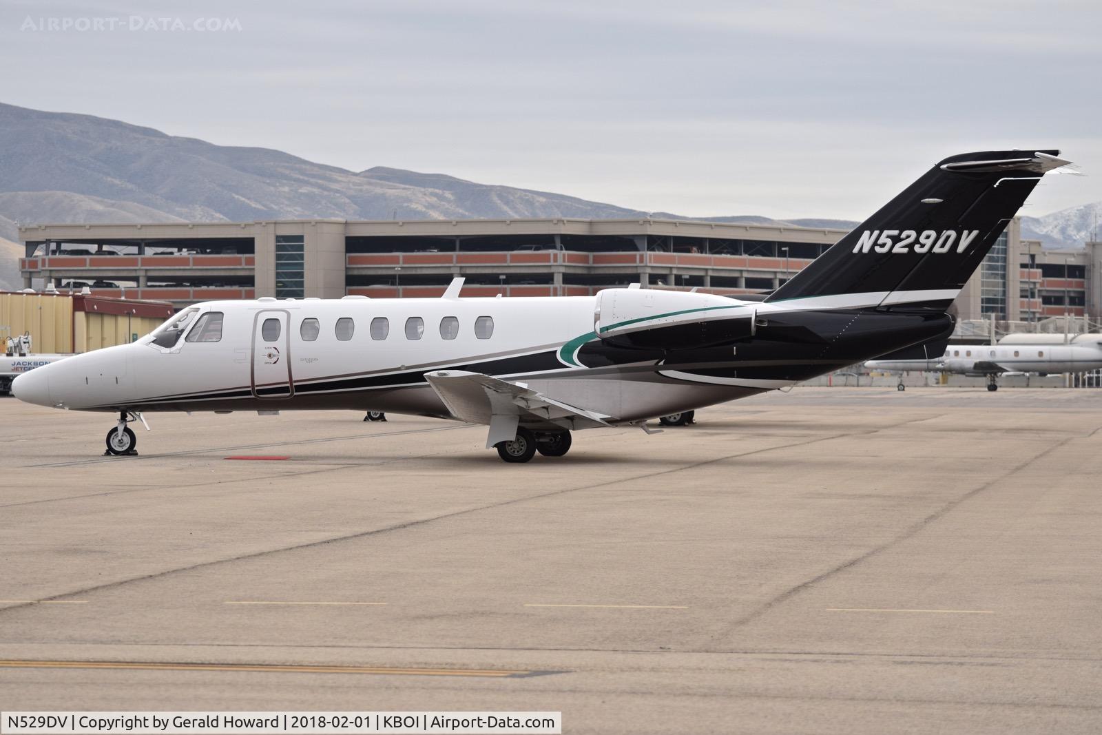 N529DV, 2011 Cessna 525B CitationJet CJ3 C/N 525B0358, Parked on the north GA ramp.