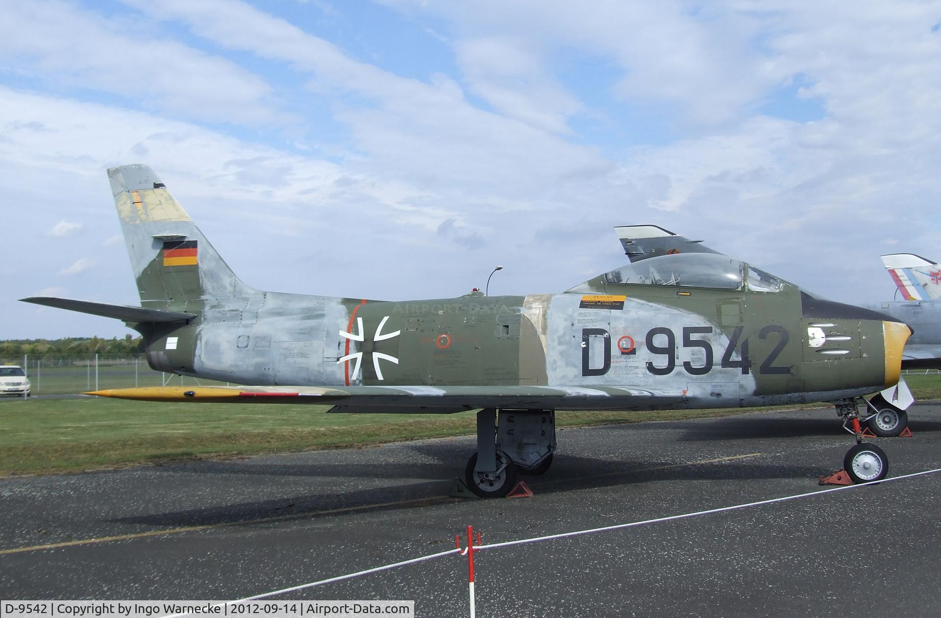 D-9542, 1956 Canadair CL-13B Sabre 6 C/N S6-1740, Canadair CL-13B Sabre 6 (F-86) at the Luftwaffenmuseum, Berlin-Gatow