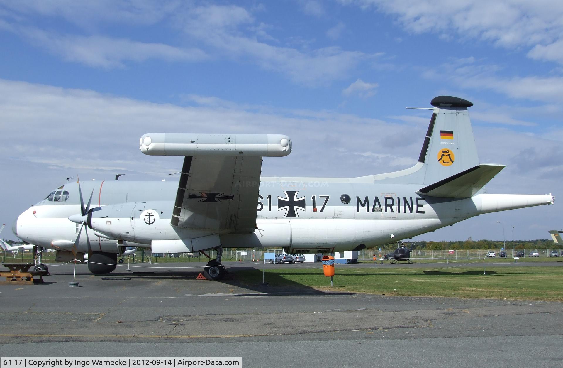 61 17, Breguet 1150 Atlantic C/N 34, Breguet Br.1150 Atlantic (ELINT-Version) at the Luftwaffenmuseum, Berlin-Gatow