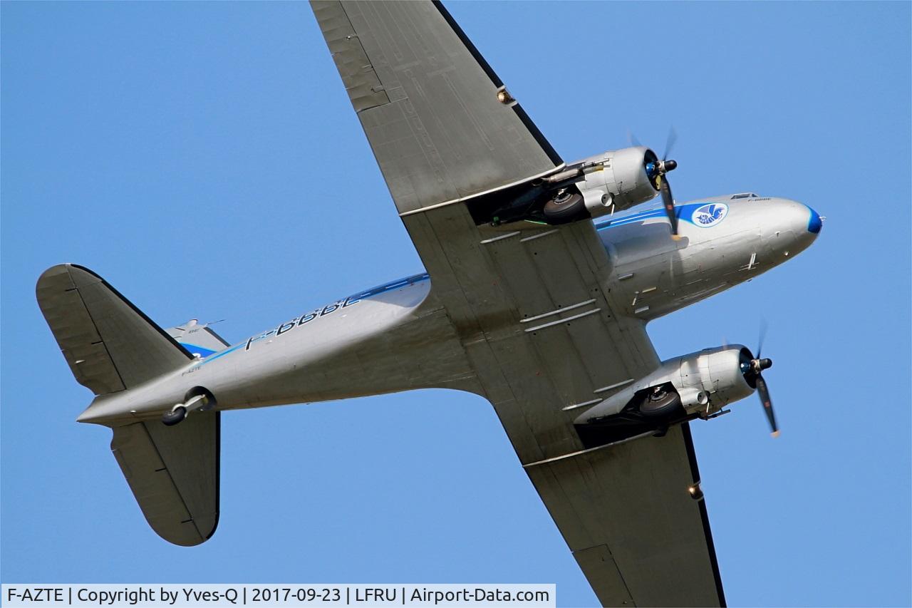 F-AZTE, 1943 Douglas C-47A-1-DL  Skytrain C/N 9172, Douglas C-47A Skytrain, On display, Morlaix-Ploujean airport (LFRU-MXN) Air show 2017