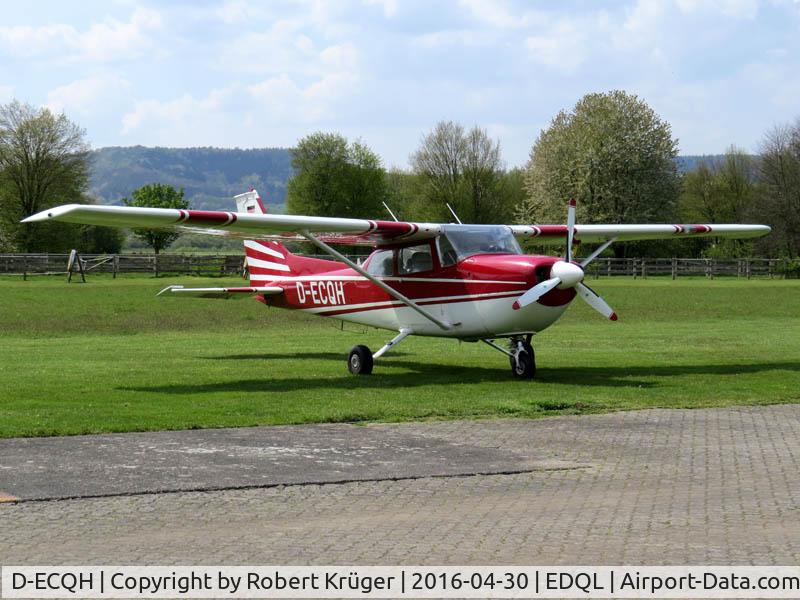D-ECQH, 1972 Cessna FR172H Rocket Reims Rocket C/N 283, am Flugplatz Lichtenfels, EDQL