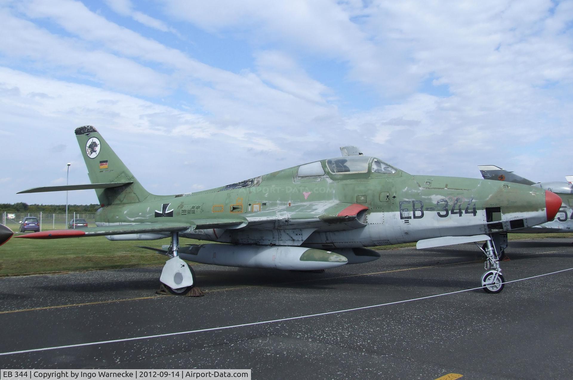 EB 344, 1955 Republic RF-84F Thunderflash C/N 52-7346, Republic RF-84F Thunderflash at the Luftwaffenmuseum, Berlin-Gatow