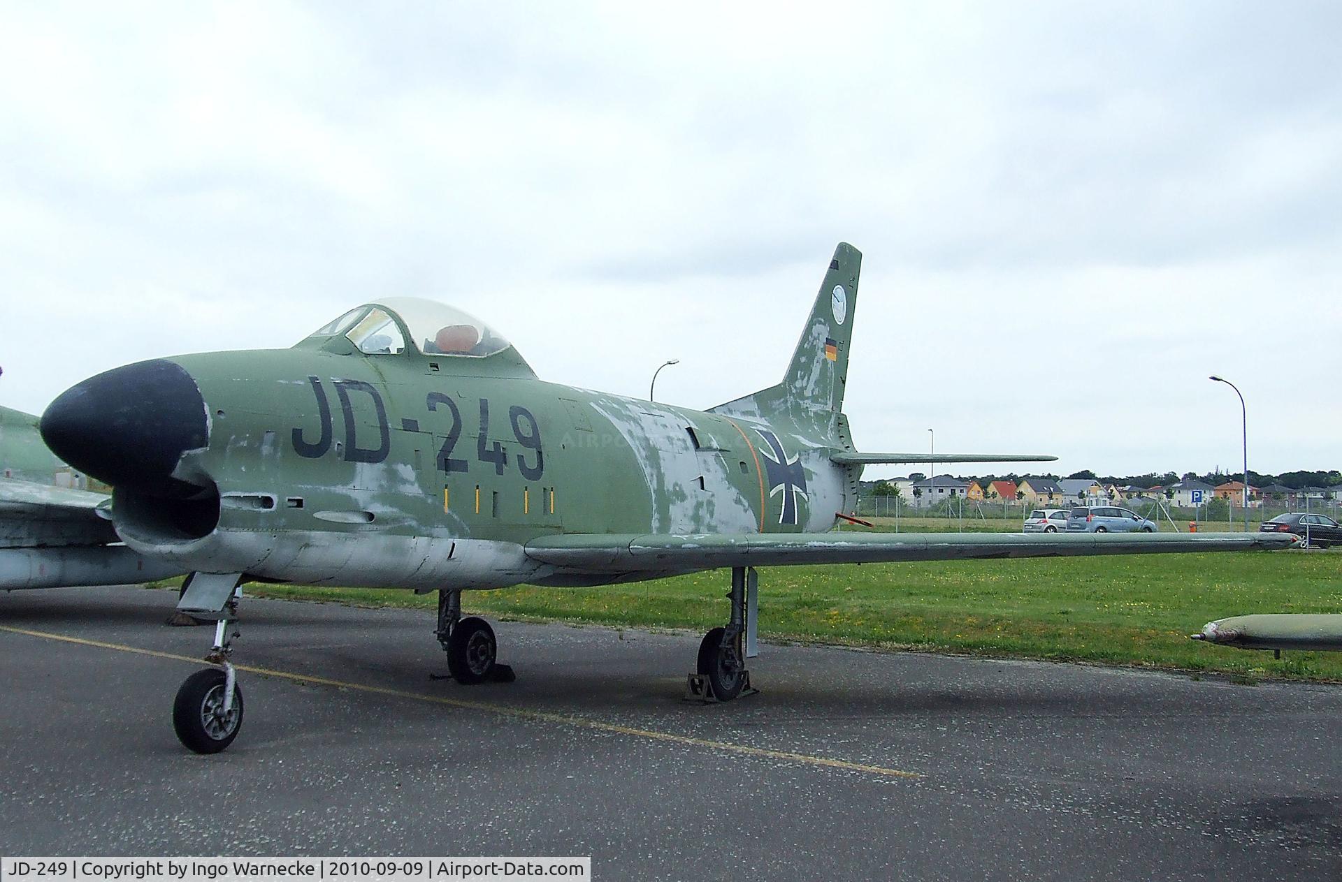 JD-249, 1955 North American F-86K Sabre C/N 232-121, North American F-86K Sabre at the Luftwaffenmuseum, Berlin-Gatow