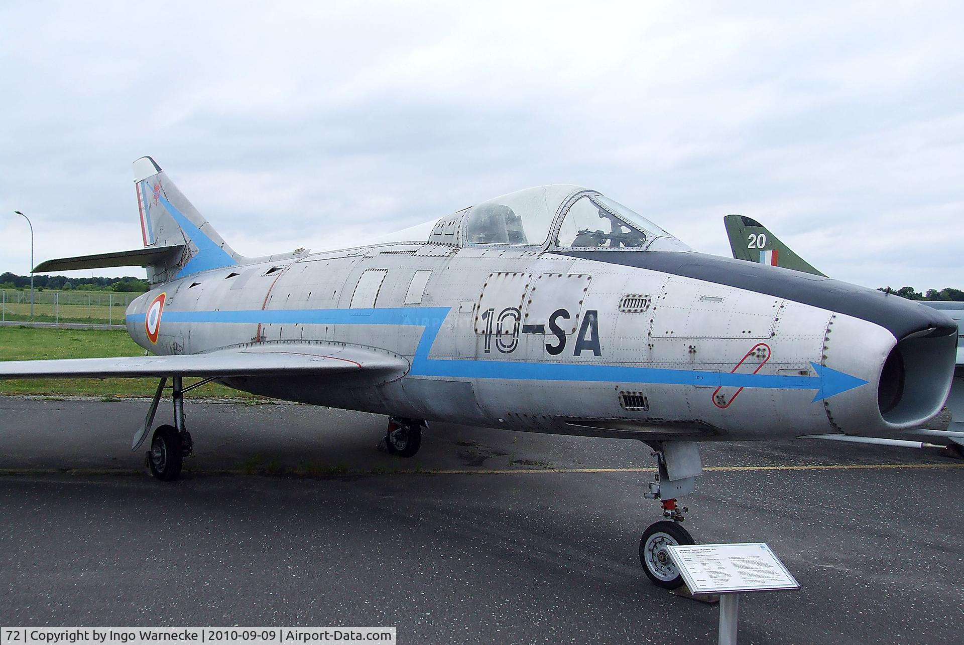72, Dassault Super Mystere B.2 C/N 72, Dassault Super Mystere B.2 at the Luftwaffenmuseum, Berlin-Gatow