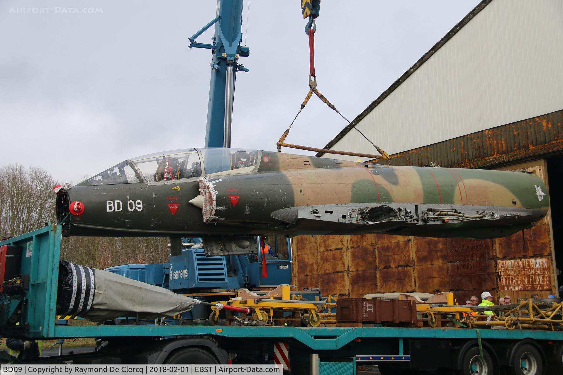 BD09, SABCA Mirage 5BD C/N 209, Welcome home  at Brustem.