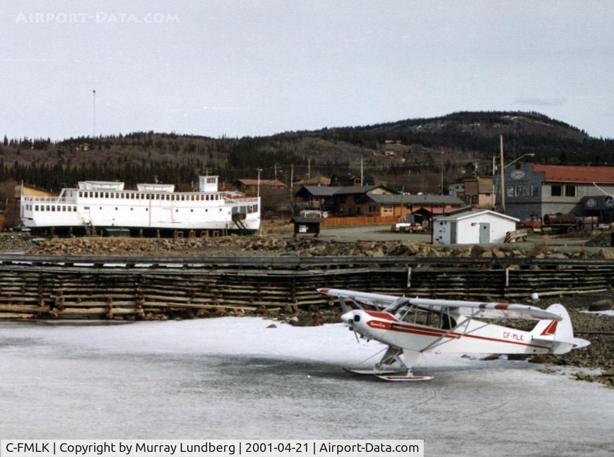 C-FMLK, 1957 Piper PA-18A-150 Super Cub C/N 18-5529, On Atlin Lake in downtown at Atlin, BC