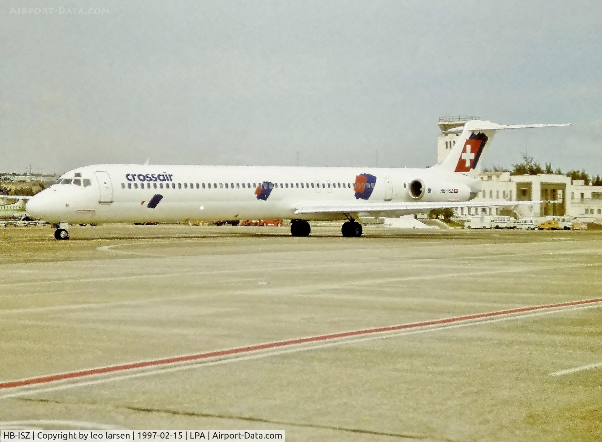 HB-ISZ, 1990 McDonnell Douglas MD-83 C/N 49930, Las Palmas 15.2.1997