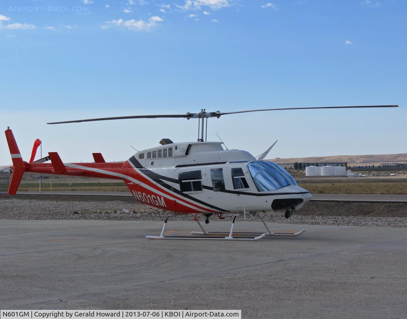 N601GM, 1981 Bell 206L-1 LongRanger II C/N 45638, Parked on the BLM pad.