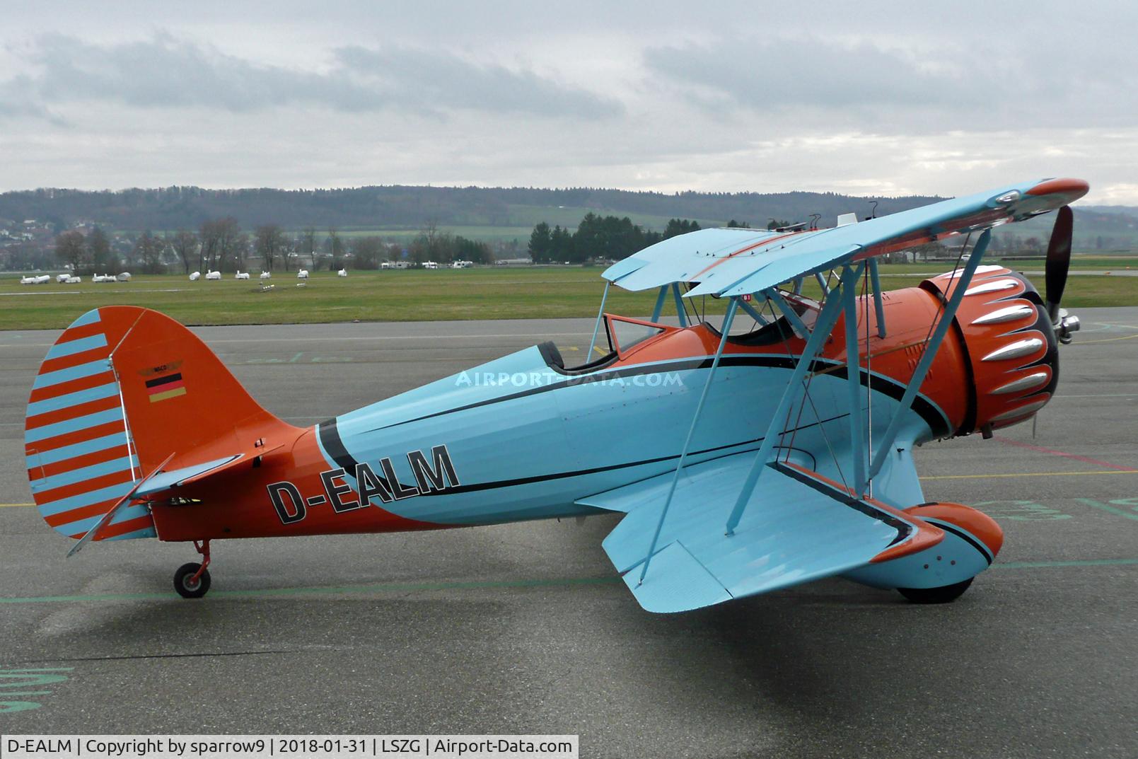 D-EALM, 2010 Waco YMF-F5C C/N F5C-8-123, In light winter rain at Grenchen.