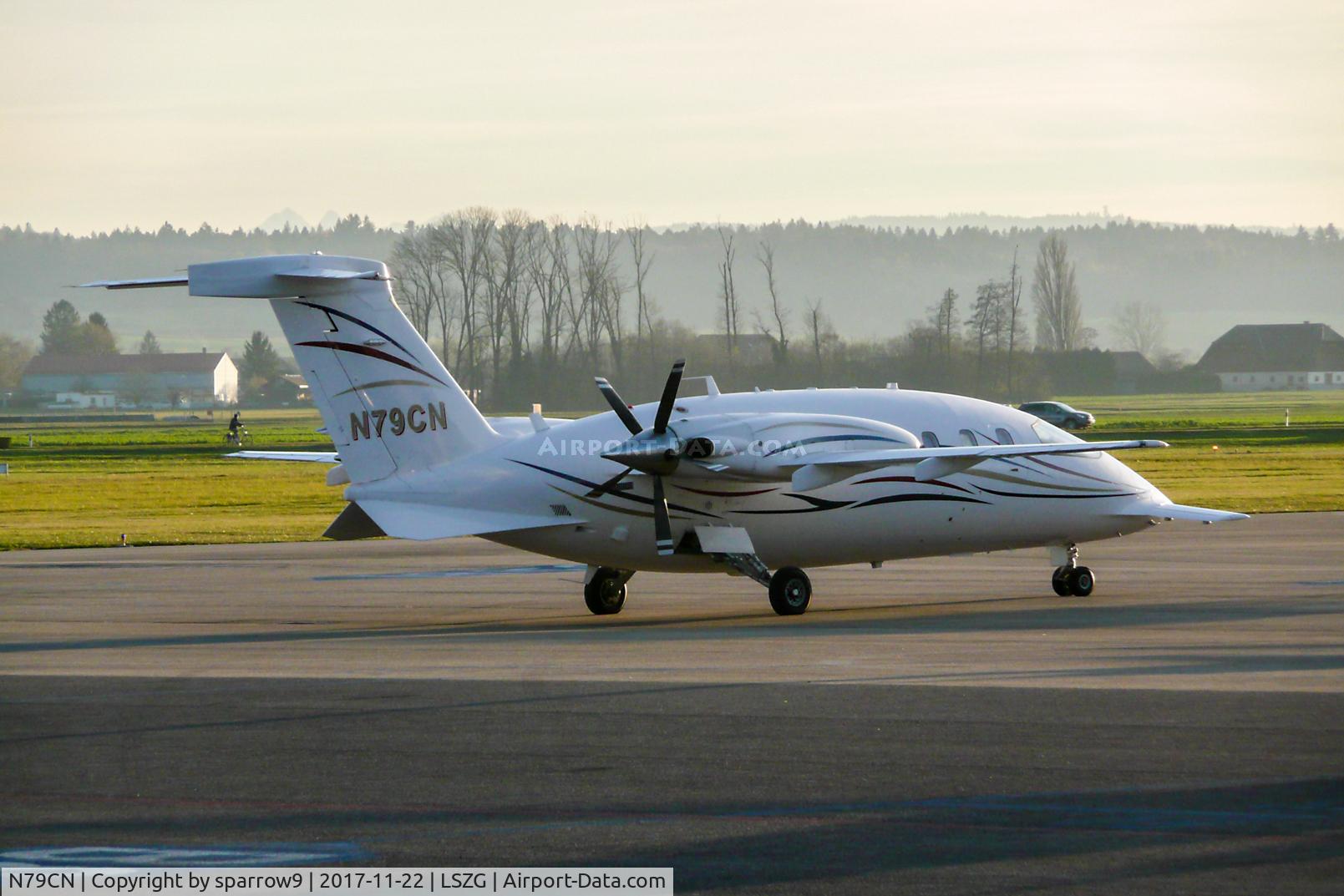 N79CN, 2003 Piaggio P-180 Avanti C/N 1061, An evening in Gtrenchen