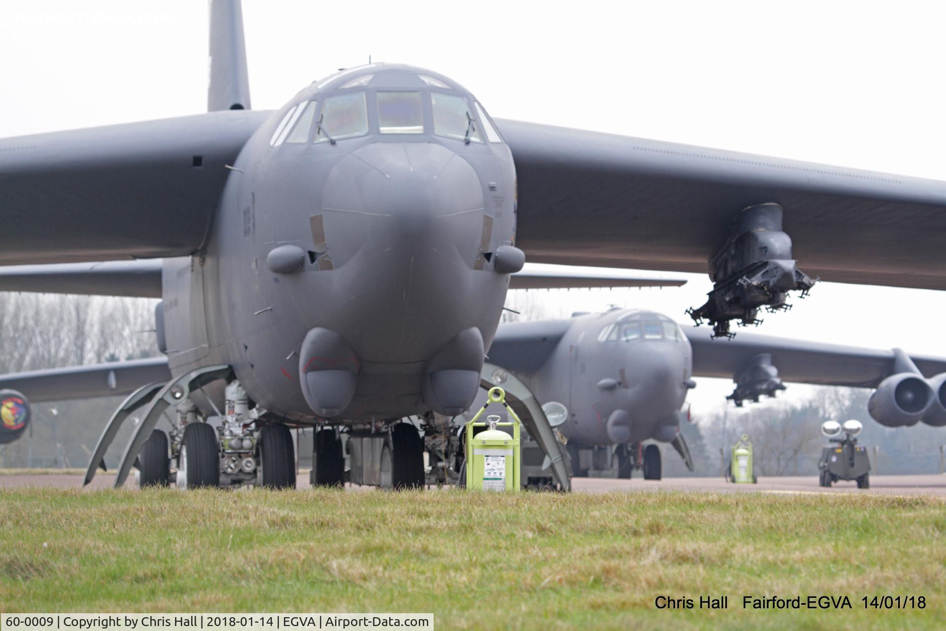 60-0009, 1961 Boeing B-52H Stratofortress C/N 464374, on deployment at RAF Fairford