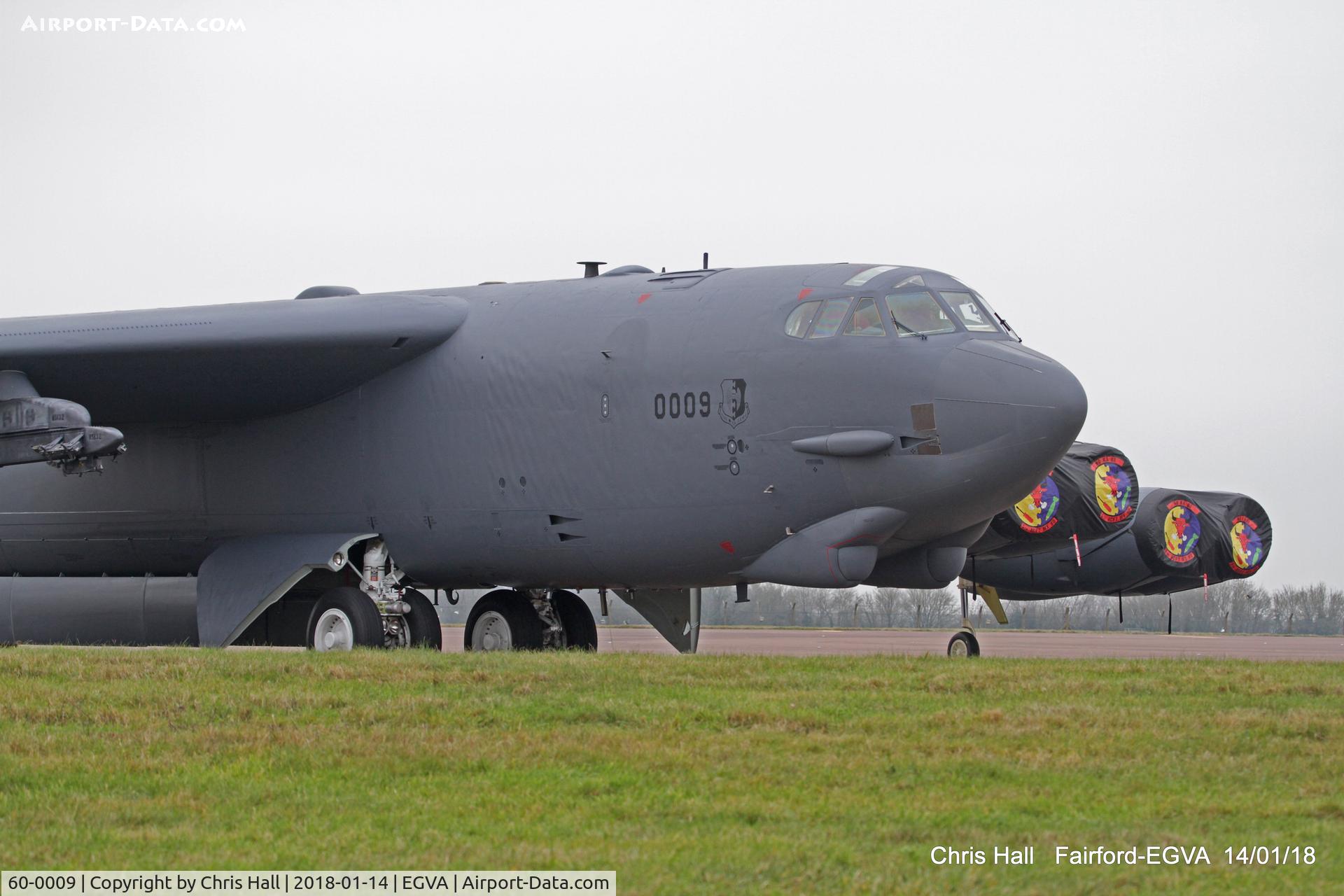 60-0009, 1961 Boeing B-52H Stratofortress C/N 464374, on deployment at RAF Fairford