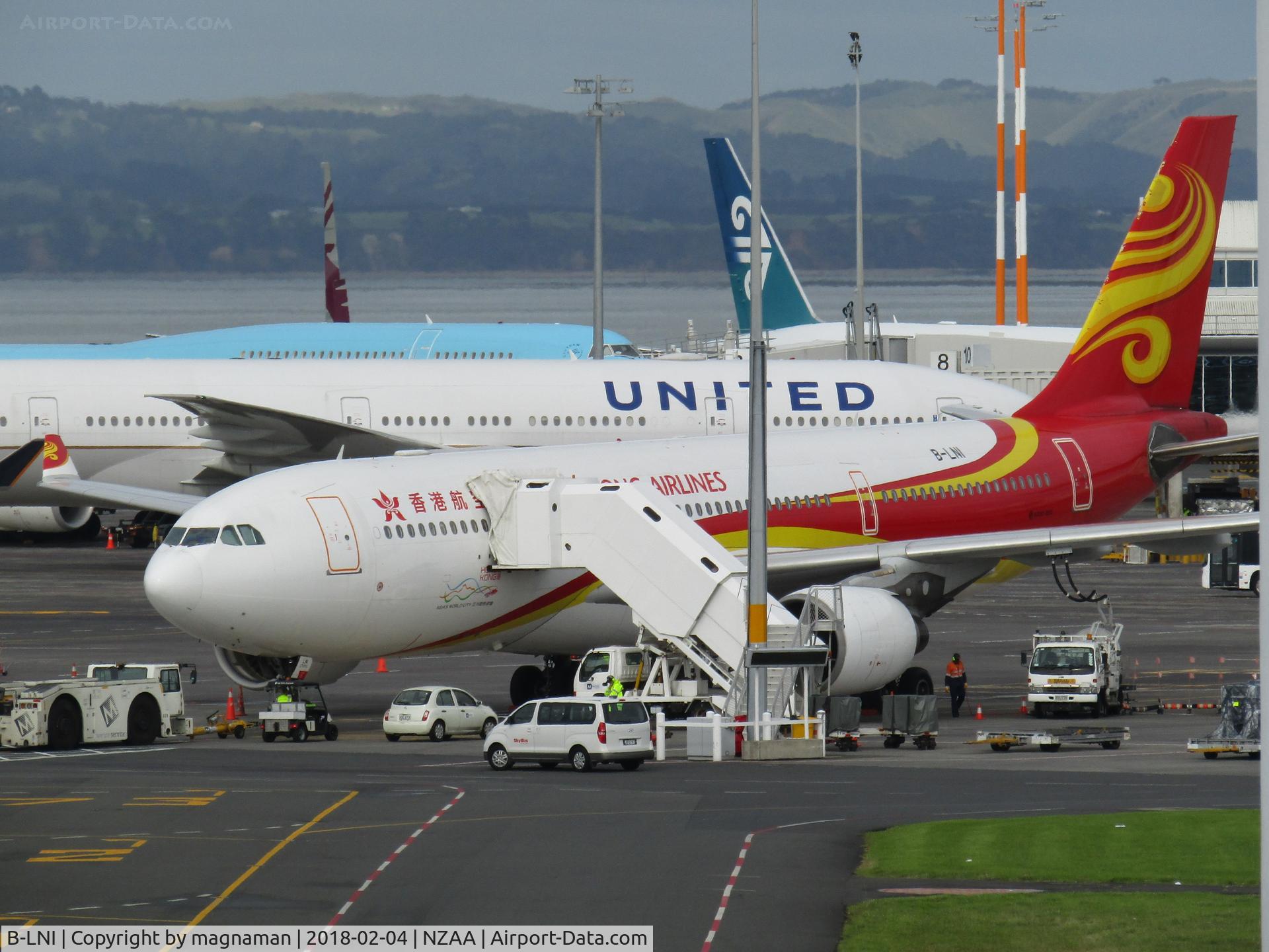 B-LNI, 2010 Airbus A330-223 C/N 1034, on stand at AKL