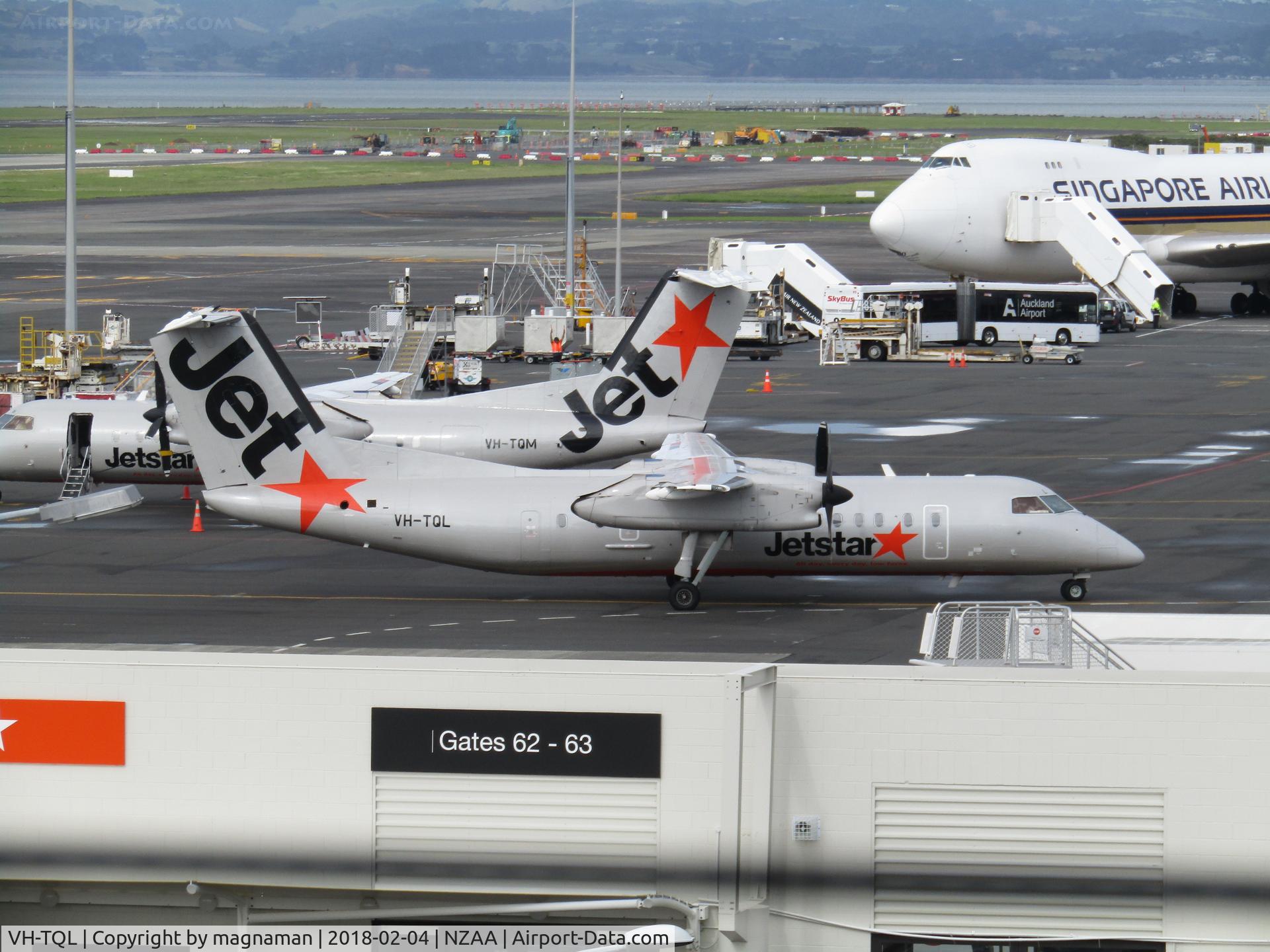 VH-TQL, 2004 De Havilland Canada DHC-8-315Q Dash 8 C/N 603, parking up
