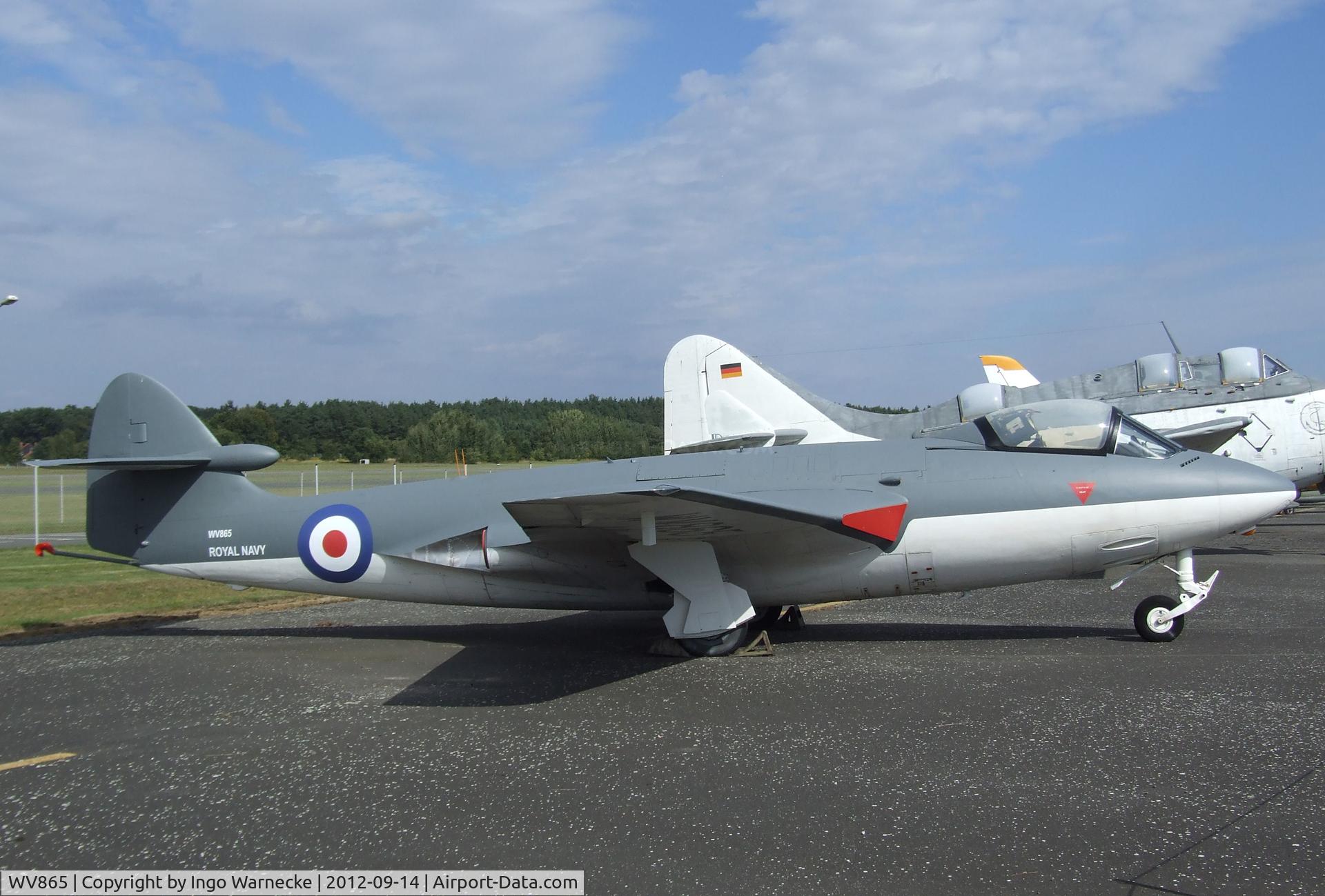 WV865, 1954 Hawker Sea Hawk FGA.6 C/N 6110, Hawker Sea Hawk FGA6 at the Luftwaffenmuseum, Berlin-Gatow