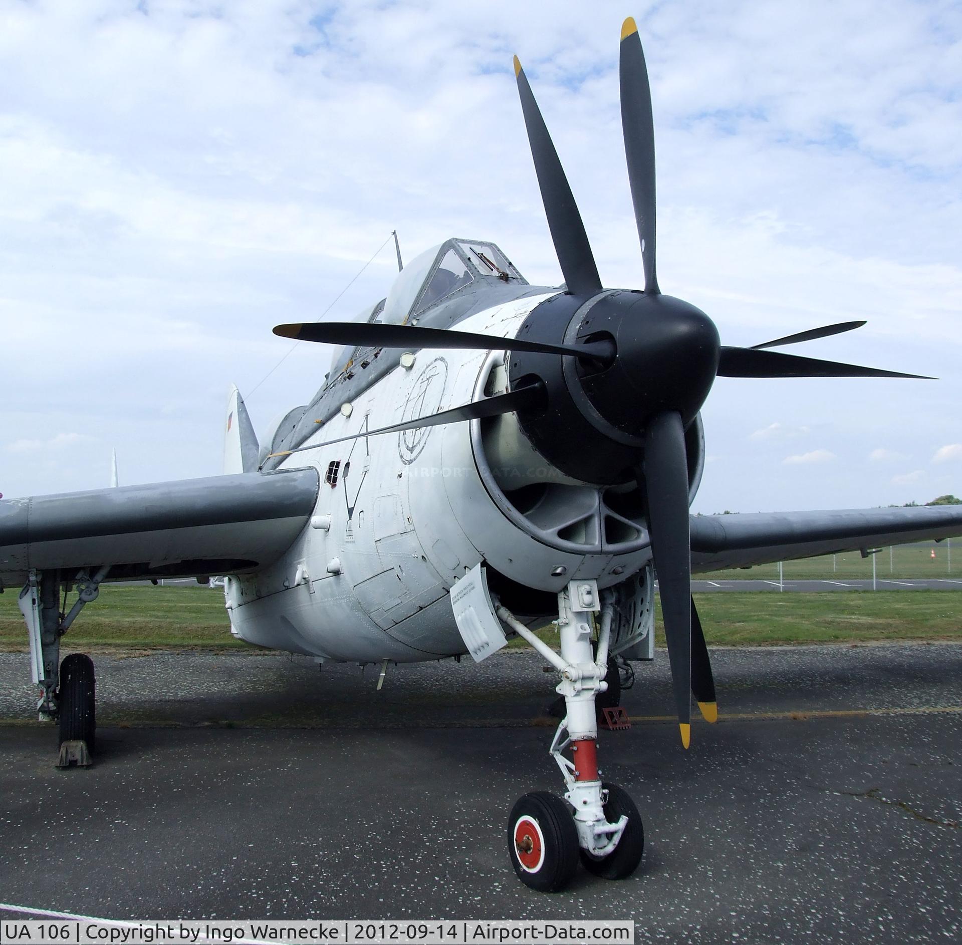 UA 106, Fairey Gannet AS.4 C/N F9391, Fairey Gannet AS4 at the Luftwaffenmuseum, Berlin-Gatow