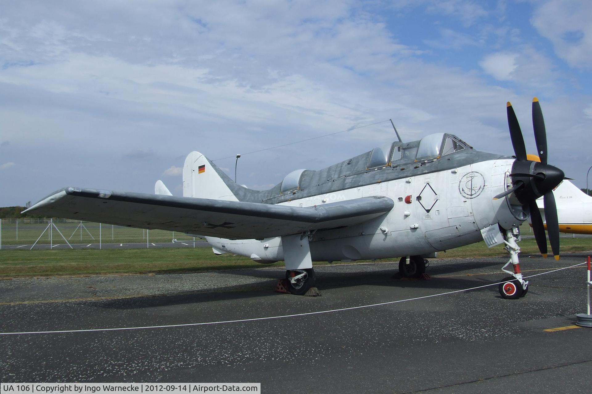 UA 106, Fairey Gannet AS.4 C/N F9391, Fairey Gannet AS4 at the Luftwaffenmuseum, Berlin-Gatow