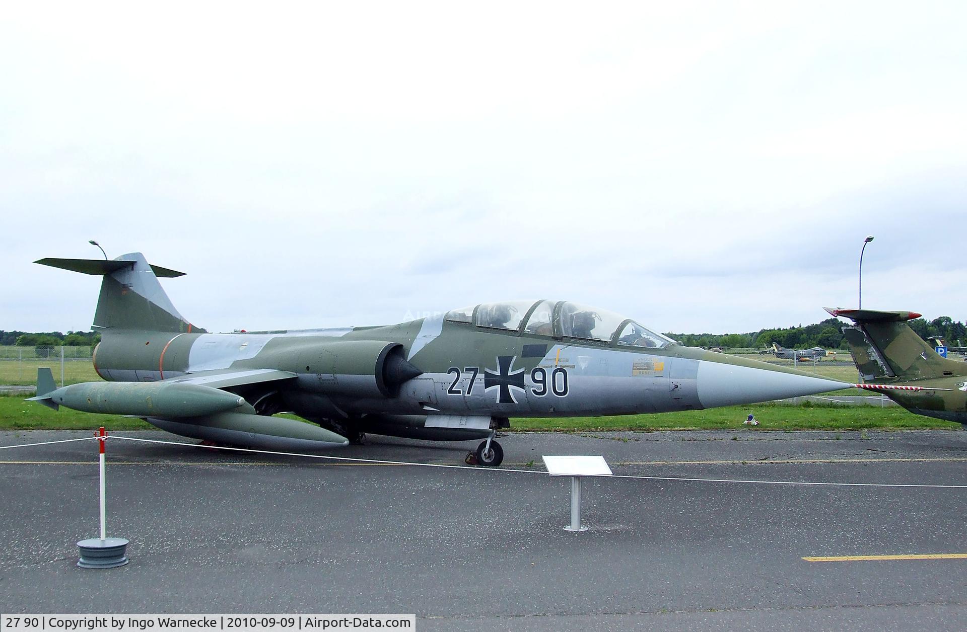 27 90, Lockheed TF-104G Starfighter C/N 583F-5920, Lockheed TF-104G Starfighter at the Luftwaffenmuseum, Berlin-Gatow