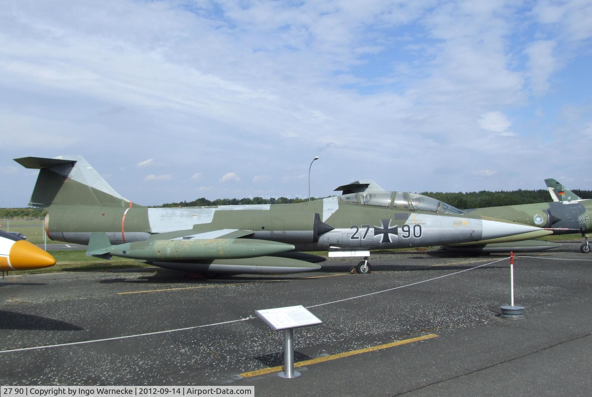 27 90, Lockheed TF-104G Starfighter C/N 583F-5920, Lockheed TF-104G Starfighter at the Luftwaffenmuseum, Berlin-Gatow