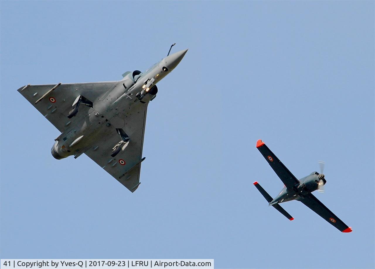 41, Dassault Mirage 2000-5F C/N 41, Dassault Mirage 2000-5F, Interception simulation of intruding aircraft, Morlaix-Ploujean airport (LFRU-MXN) air show 2017