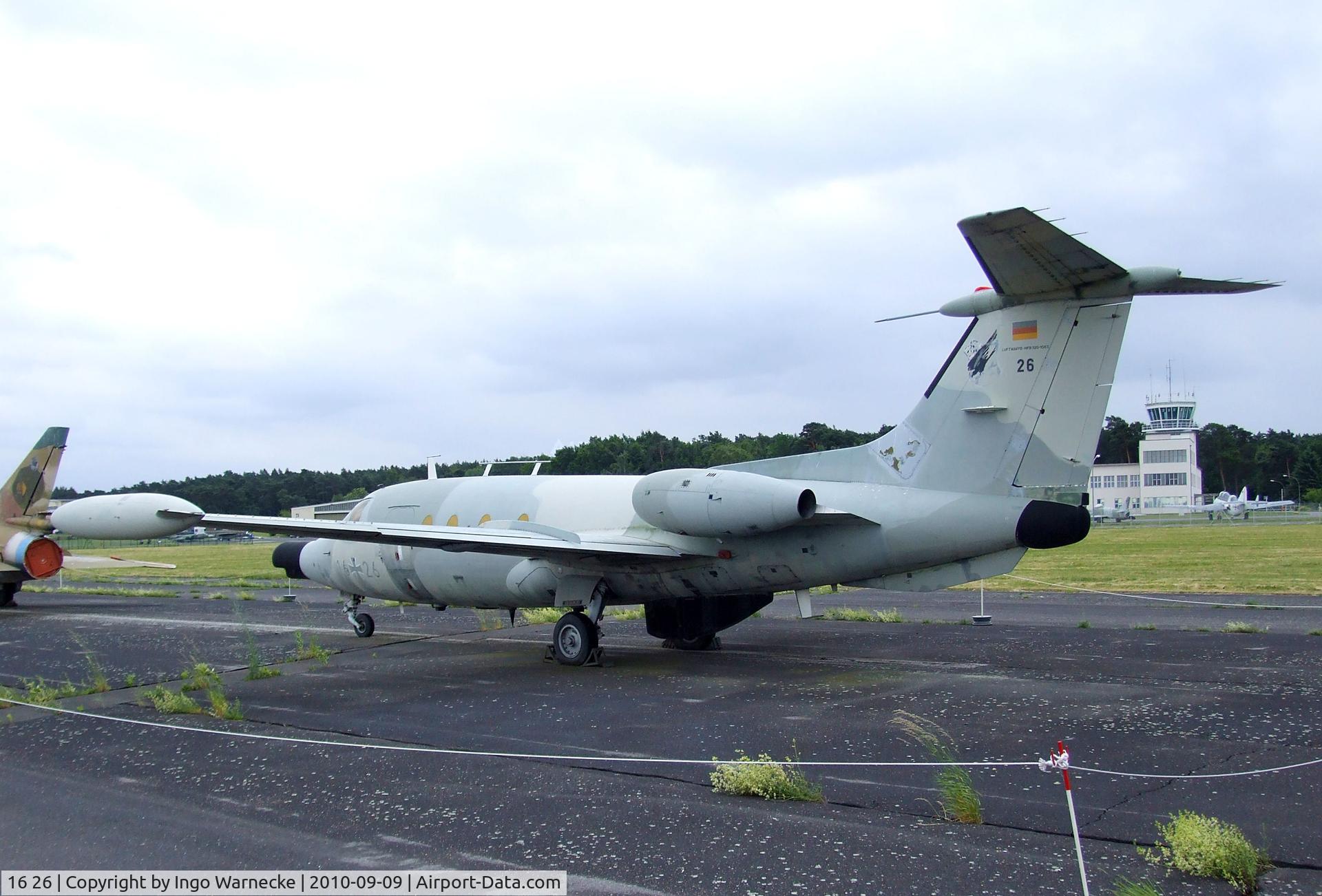 16 26, Hamburger Flugzeugbau HFB-320ECM Hansa Jet C/N 1063, Hamburger Flugzeugbau HFB-320ECM Hansa Jet at the Luftwaffenmuseum, Berlin-Gatow