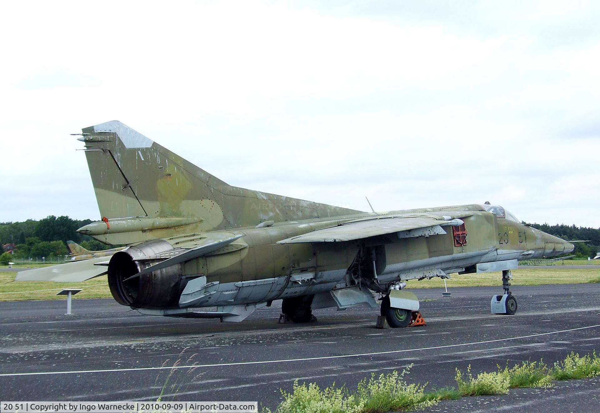 20 51, 1980 Mikoyan-Gurevich MiG-23BN C/N 0393214225, Mikoyan i Gurevich MiG-23BN FLOGGER-H at the Luftwaffenmuseum, Berlin-Gatow