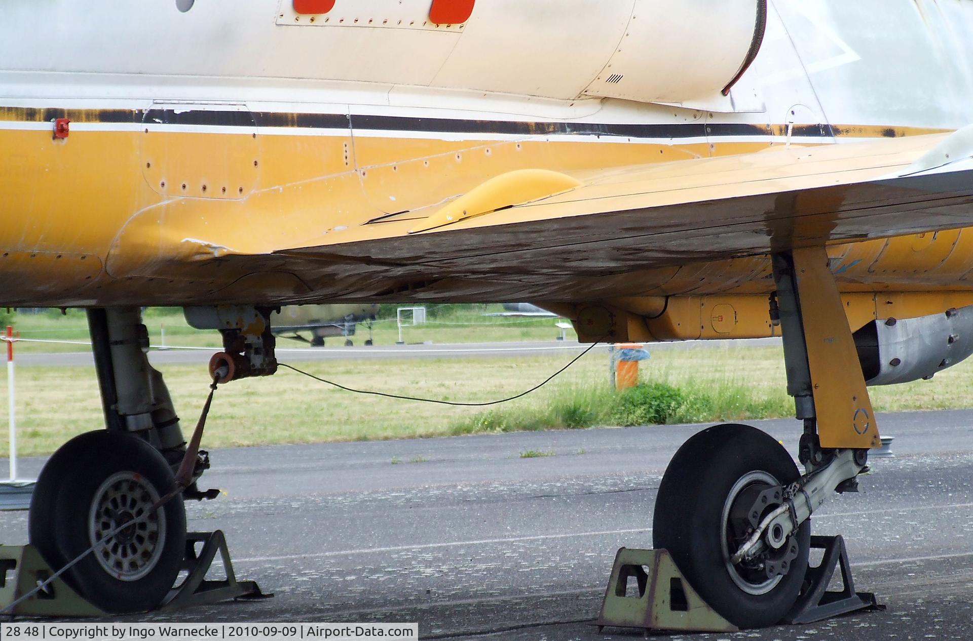 28 48, Aero L-39V Albatros Albatros C/N 630705, Aero L-39V Albatros single seat target-towing plane at the Luftwaffenmuseum, Berlin-Gatow