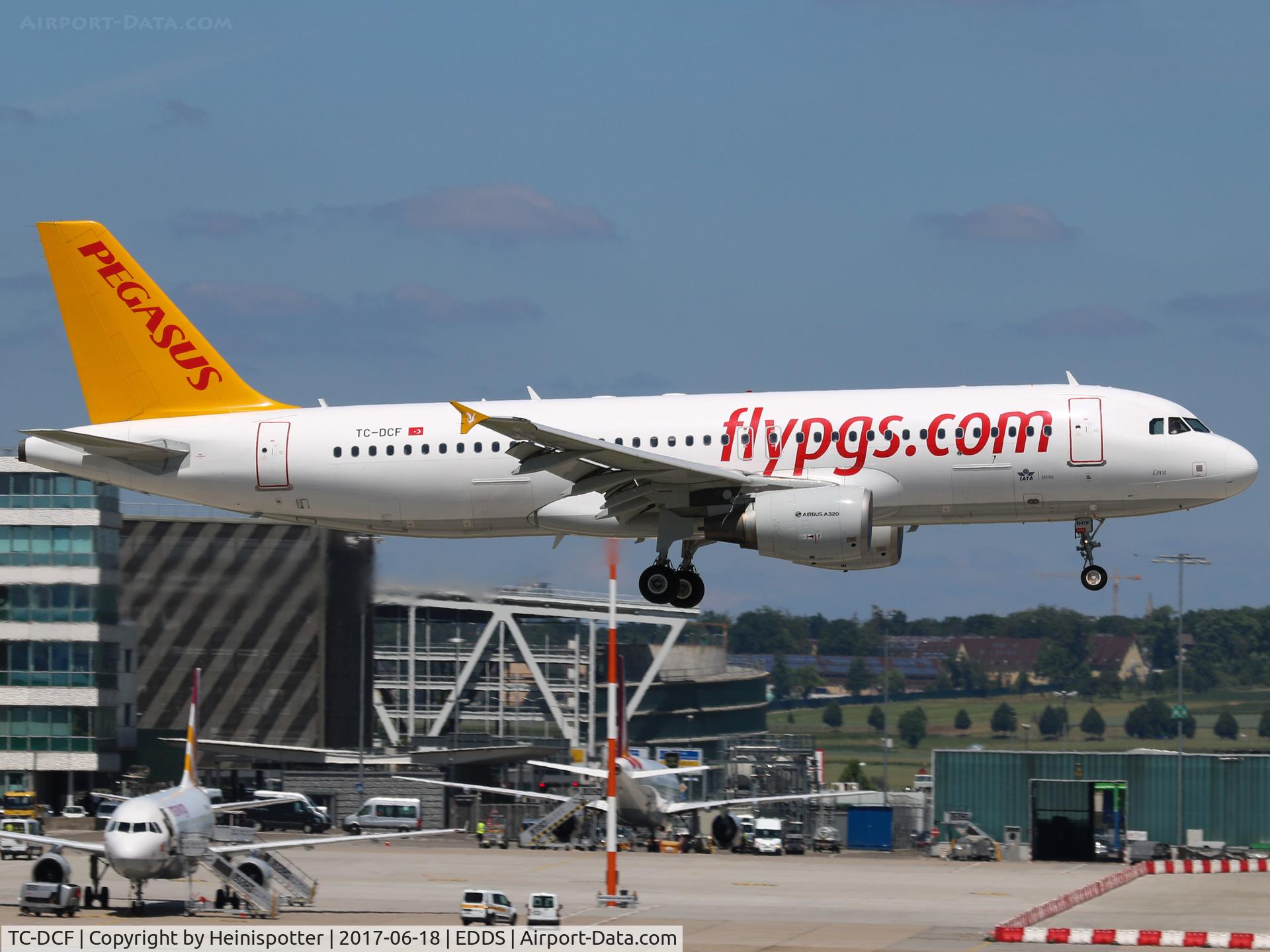 TC-DCF, 2009 Airbus A320-216 C/N 3831, TC-DCF at Stuttgart Airport.
