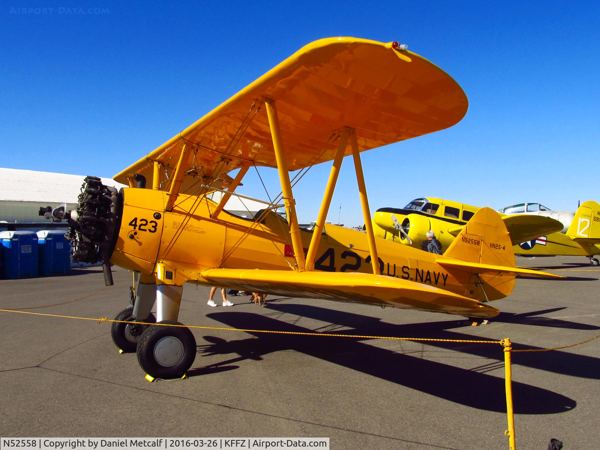 N52558, 1943 Boeing A75N1(PT17) C/N 75-4894, Falcon Field Municipal Airport Open House 2016