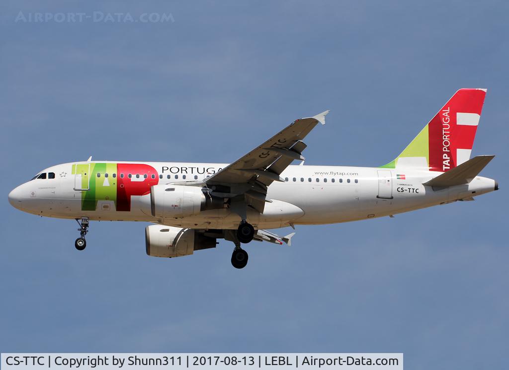 CS-TTC, 1997 Airbus A319-111 C/N 763, Landing rwy 25R
