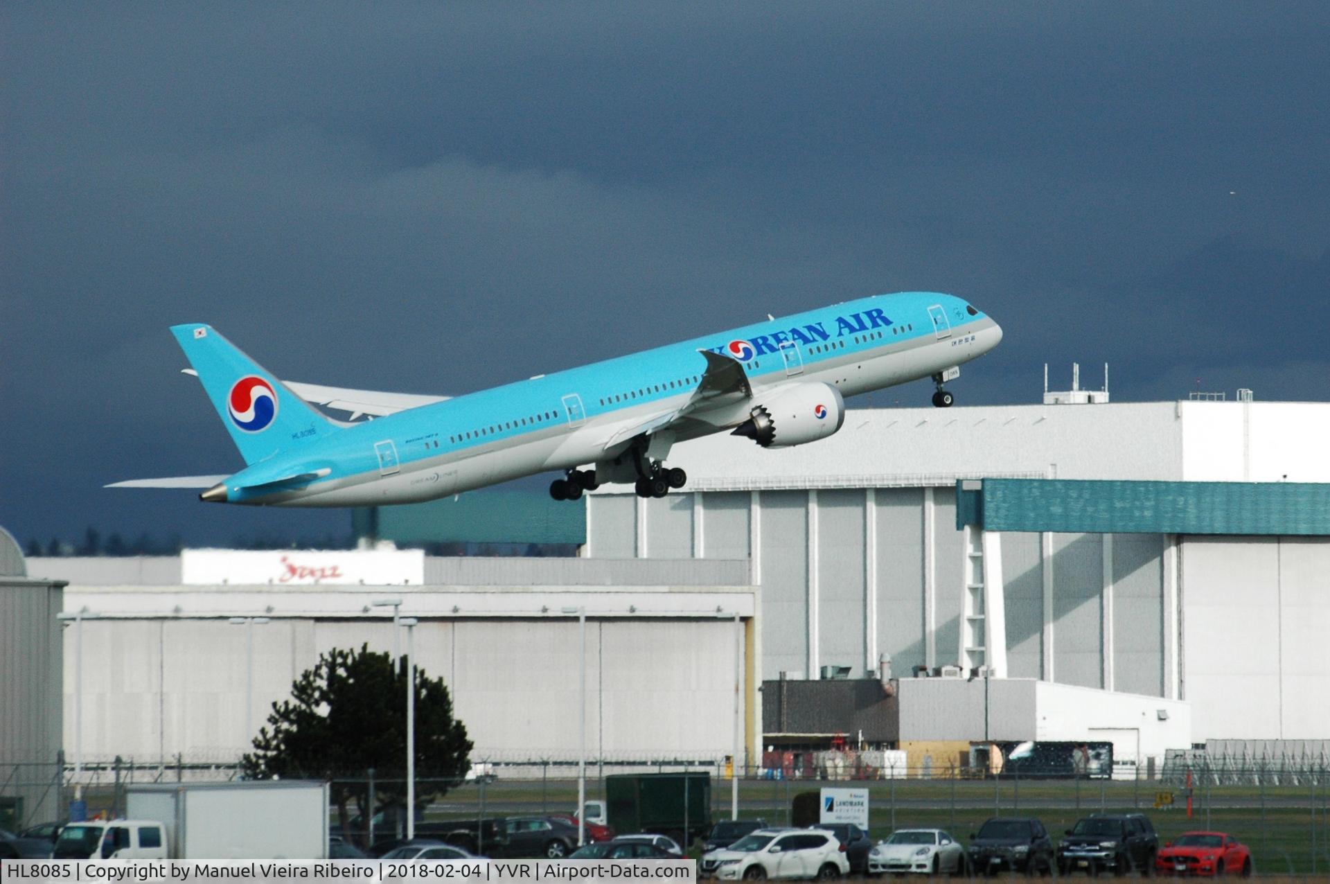 HL8085, 2017 Boeing 787-9 Dreamliner C/N 34814, KE72 to ICN