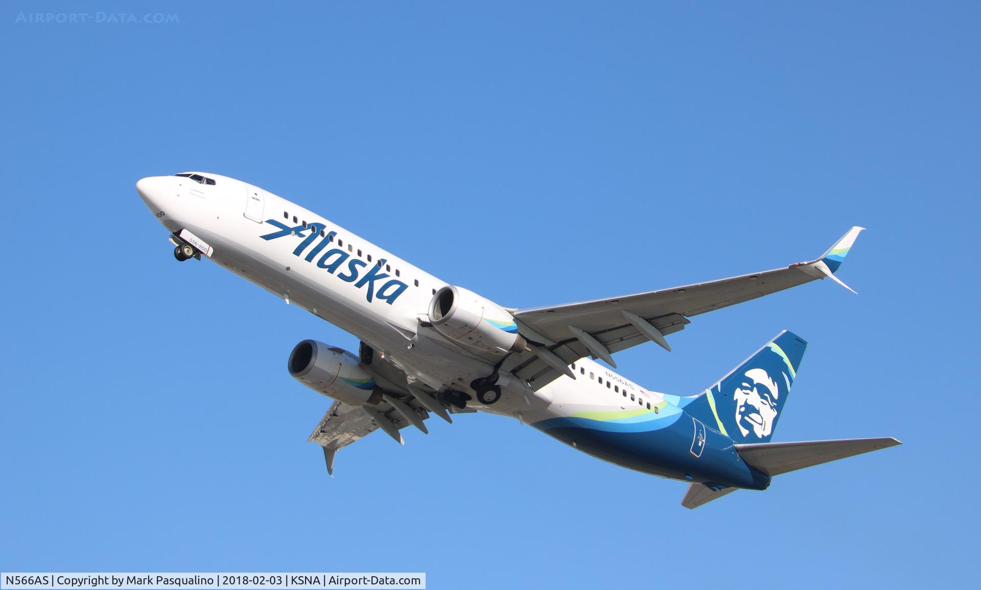 N566AS, 2007 Boeing 737-890 C/N 35182, Boeing 737-800