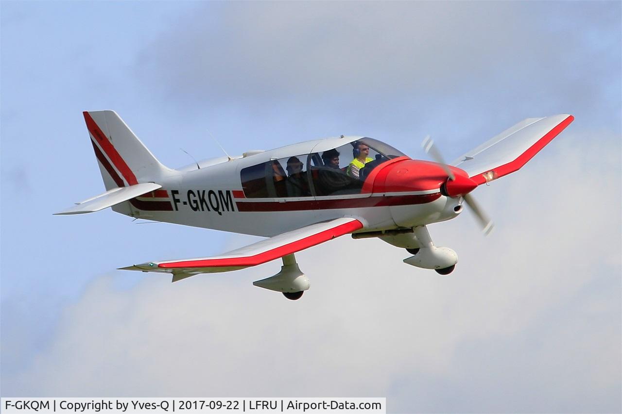 F-GKQM, Robin DR-400-120 Dauphin 2+2 C/N 2057, Robin DR.400-120 Dauphin, On final rwy 23, Morlaix-Ploujean Regional Airport (LFRU-MXN)