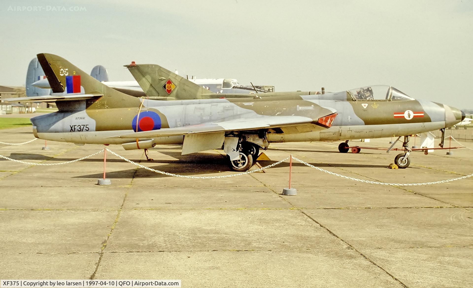 XF375, 1955 Hawker Hunter F.6 C/N S4/U/3275, Duxford Museum 10.4.1997