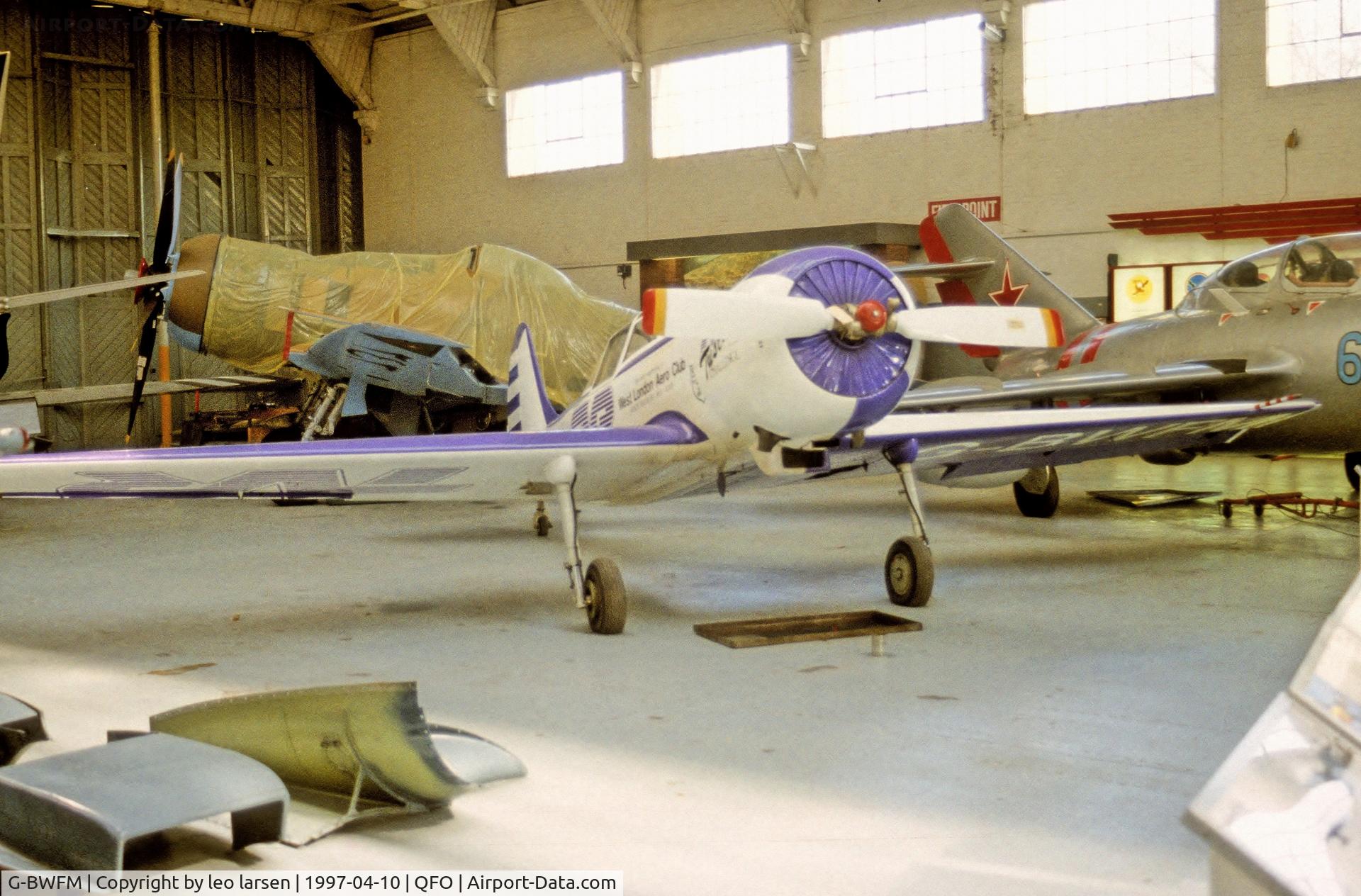 G-BWFM, 1978 Yakovlev Yak-50 C/N 781208, Duxford Museum 10.4.1997