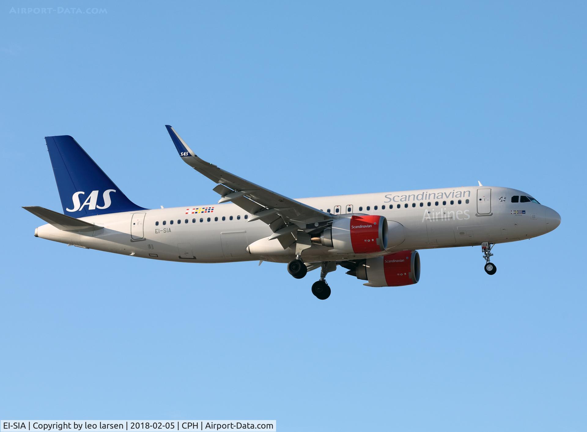EI-SIA, 2017 Airbus A320-251N C/N 7897, Copenhagen 5.2.2018