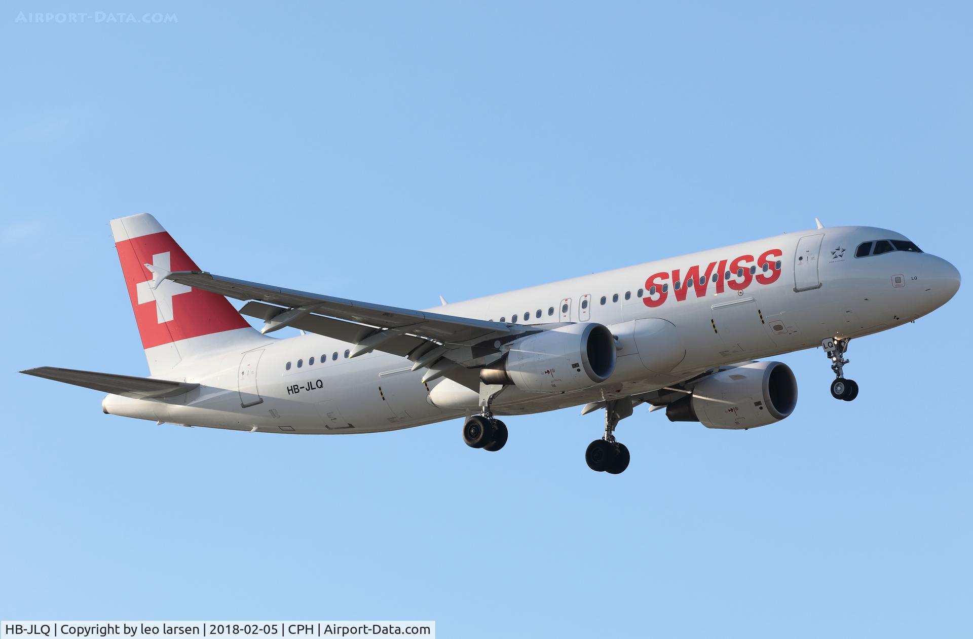 HB-JLQ, 2011 Airbus A320-214 C/N 4673, Copenhagen 5.2.2018