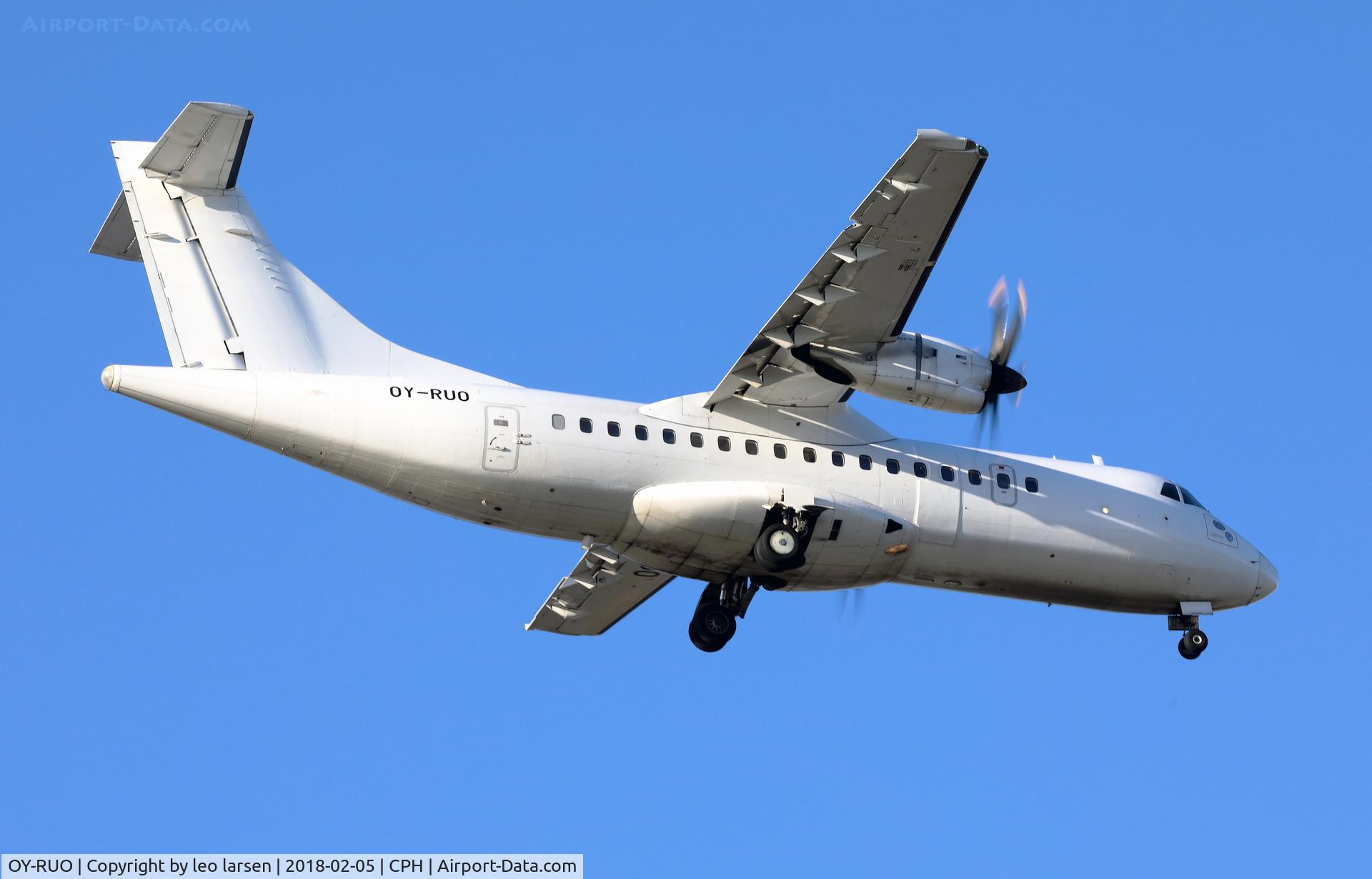 OY-RUO, 1996 ATR 42-500 C/N 514, Copenhagen 5.2.2018