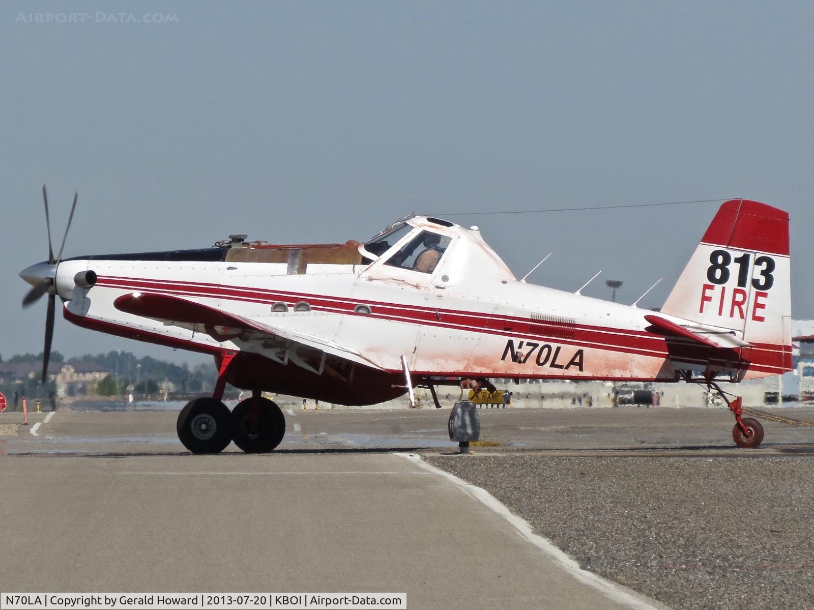 N70LA, 2000 Air Tractor Inc AT-802A C/N 802A-0102, Taxiing from the NIFC ramp.
