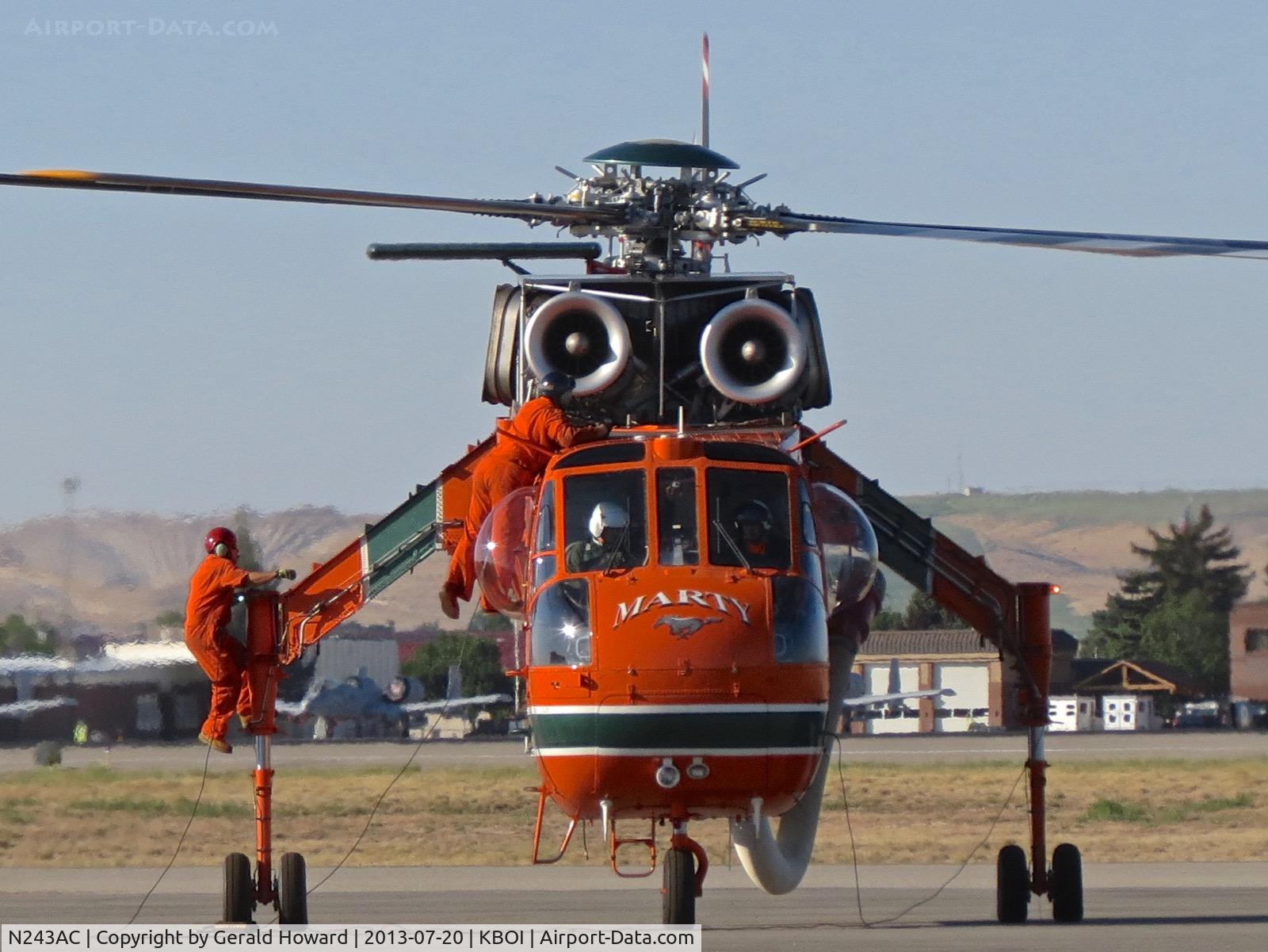 N243AC, Erickson S64E Skycrane C/N 64022, Parked on the north GA ramp.