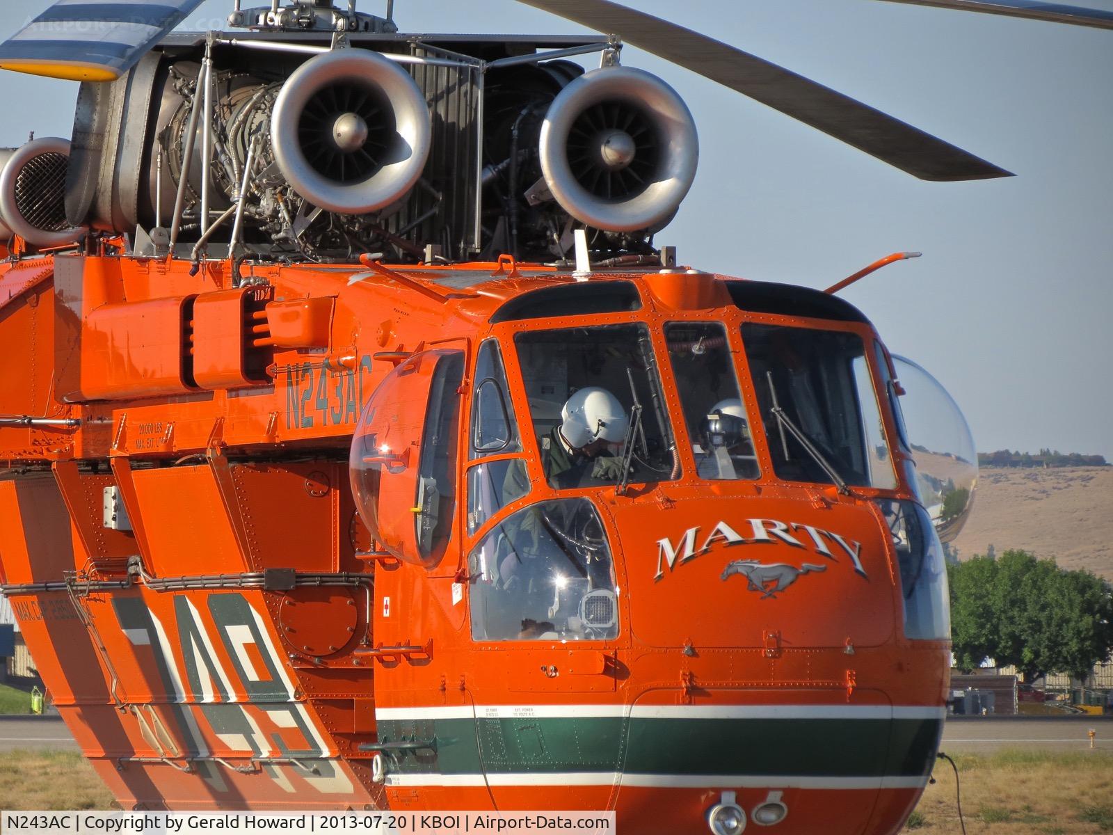 N243AC, Erickson S64E Skycrane C/N 64022, Parked on the north GA ramp.