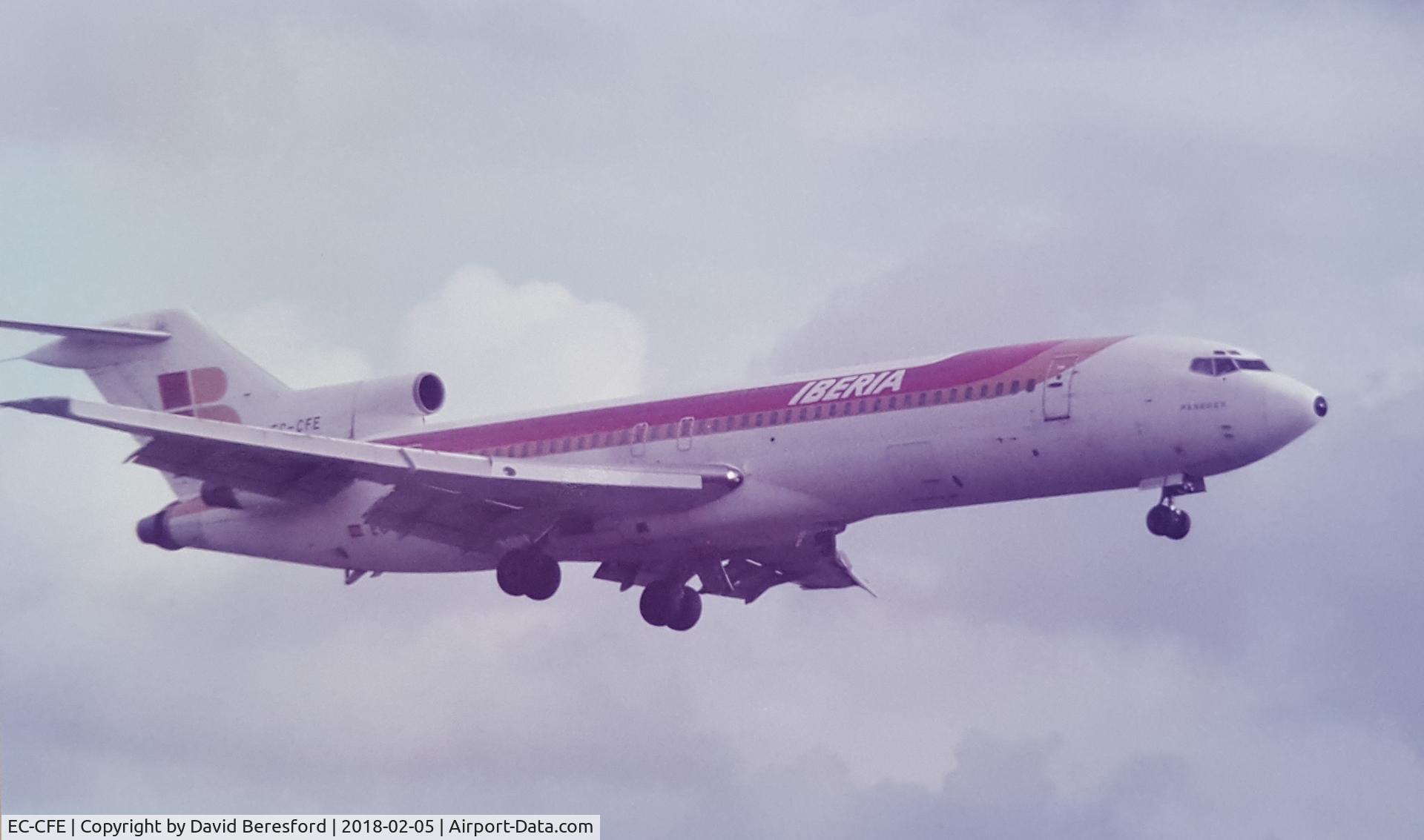 EC-CFE, 1973 Boeing 727-256 C/N 20815, At Bristol in 1984