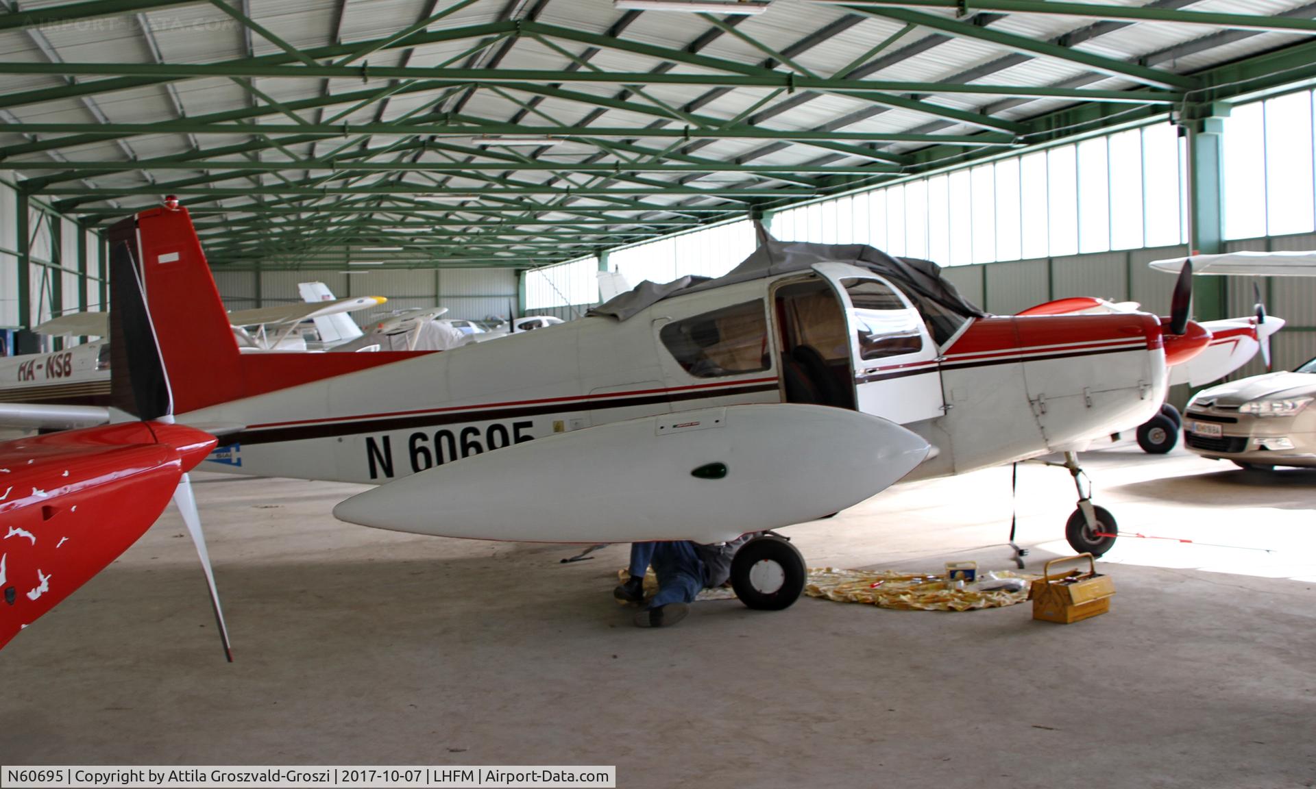 N60695, 1966 SIAI-Marchetti S-205-20R C/N 4-109, Meidl Airport, Fertöszentmiklós - Hungary