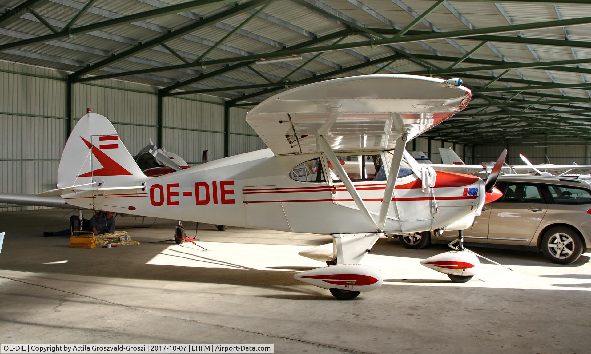 OE-DIE, 1953 Piper PA-22-150 Tri Pacer C/N 22-1067, Meidl Airport, Fertöszentmiklós - Hungary