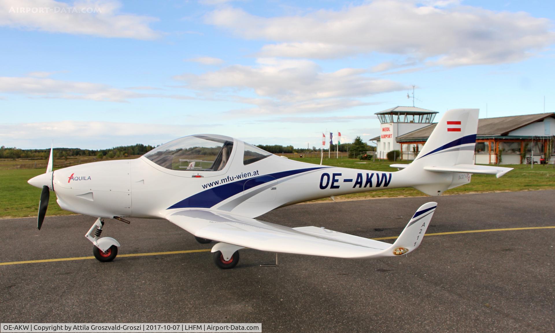OE-AKW, 2014 Aquila A211 C/N AT01-100B-314, Meidl Airport, Fertöszentmiklós - Hungary
