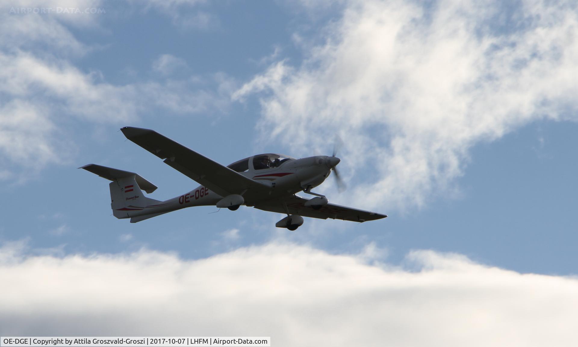OE-DGE, Diamond DA-40 Diamond Star C/N 40.079, Meidl Airport, Fertöszentmiklós - Hungary