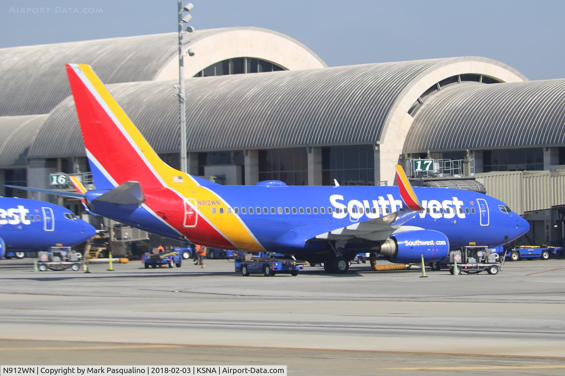 N912WN, 2008 Boeing 737-7H4 C/N 36621, Boeing 737-700